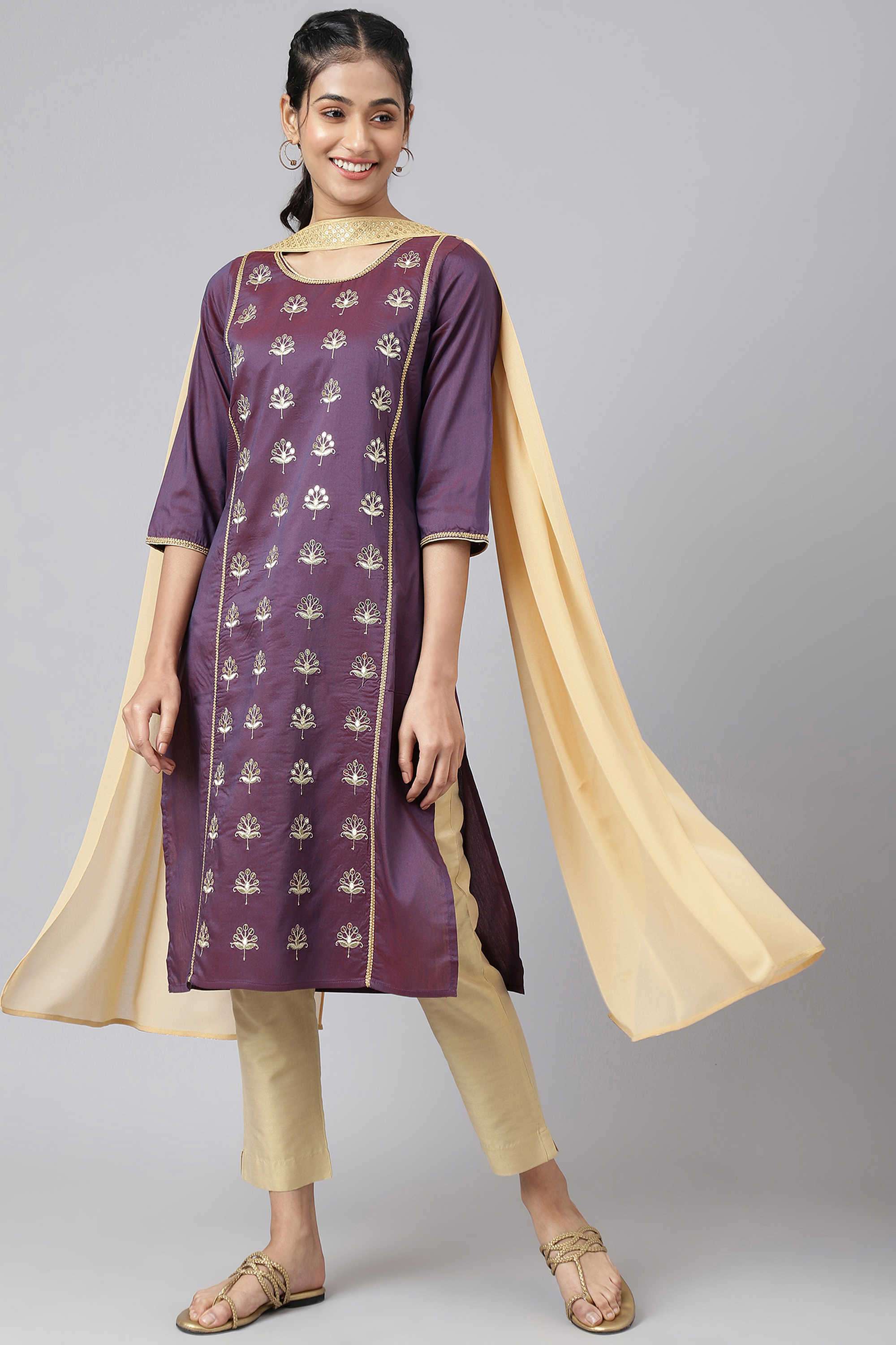 Printed-Polyester-Women-Festive-Wear-Kurta
