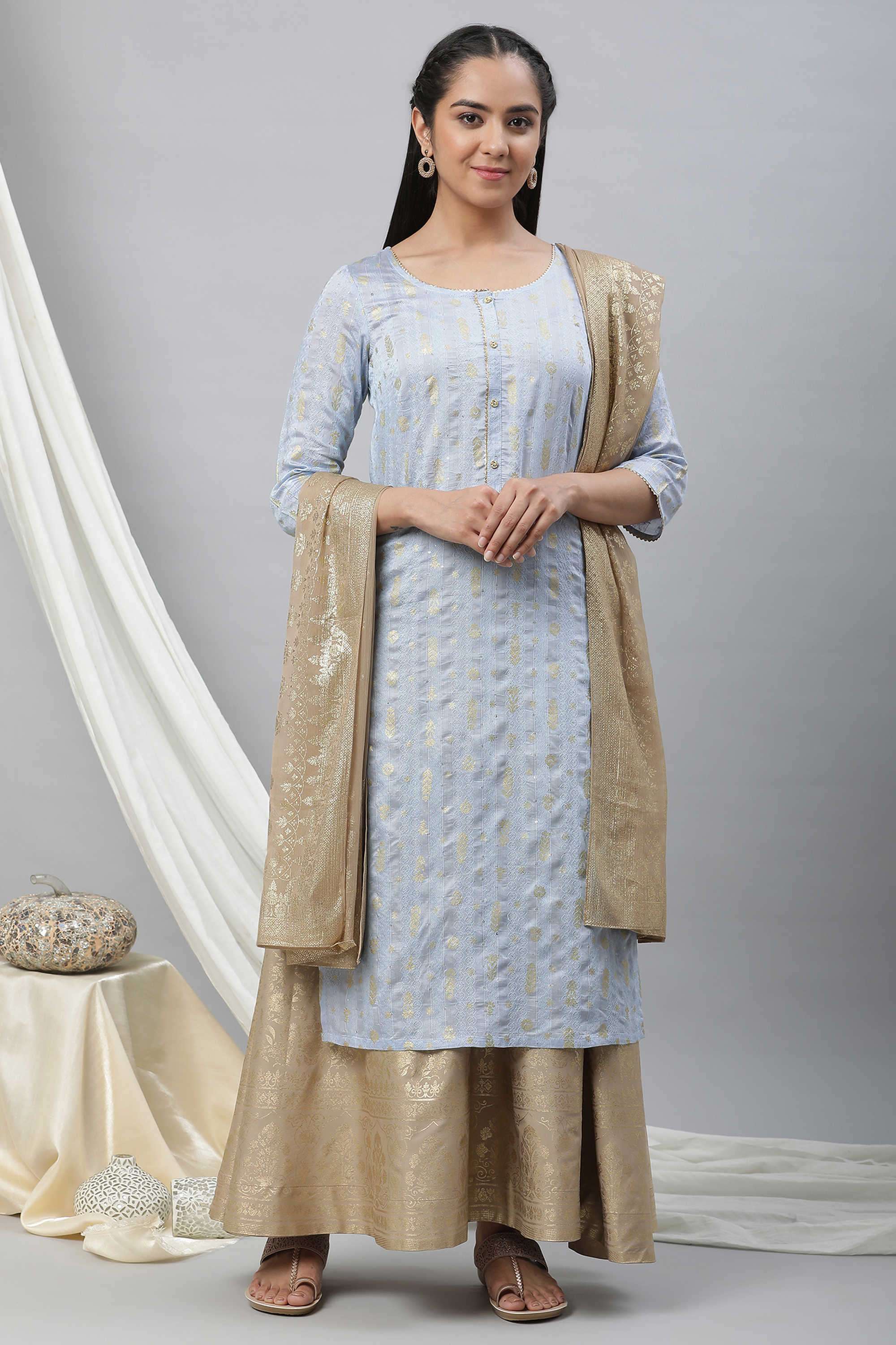 Floral-Polyester-Woven-Women-s-Dupatta