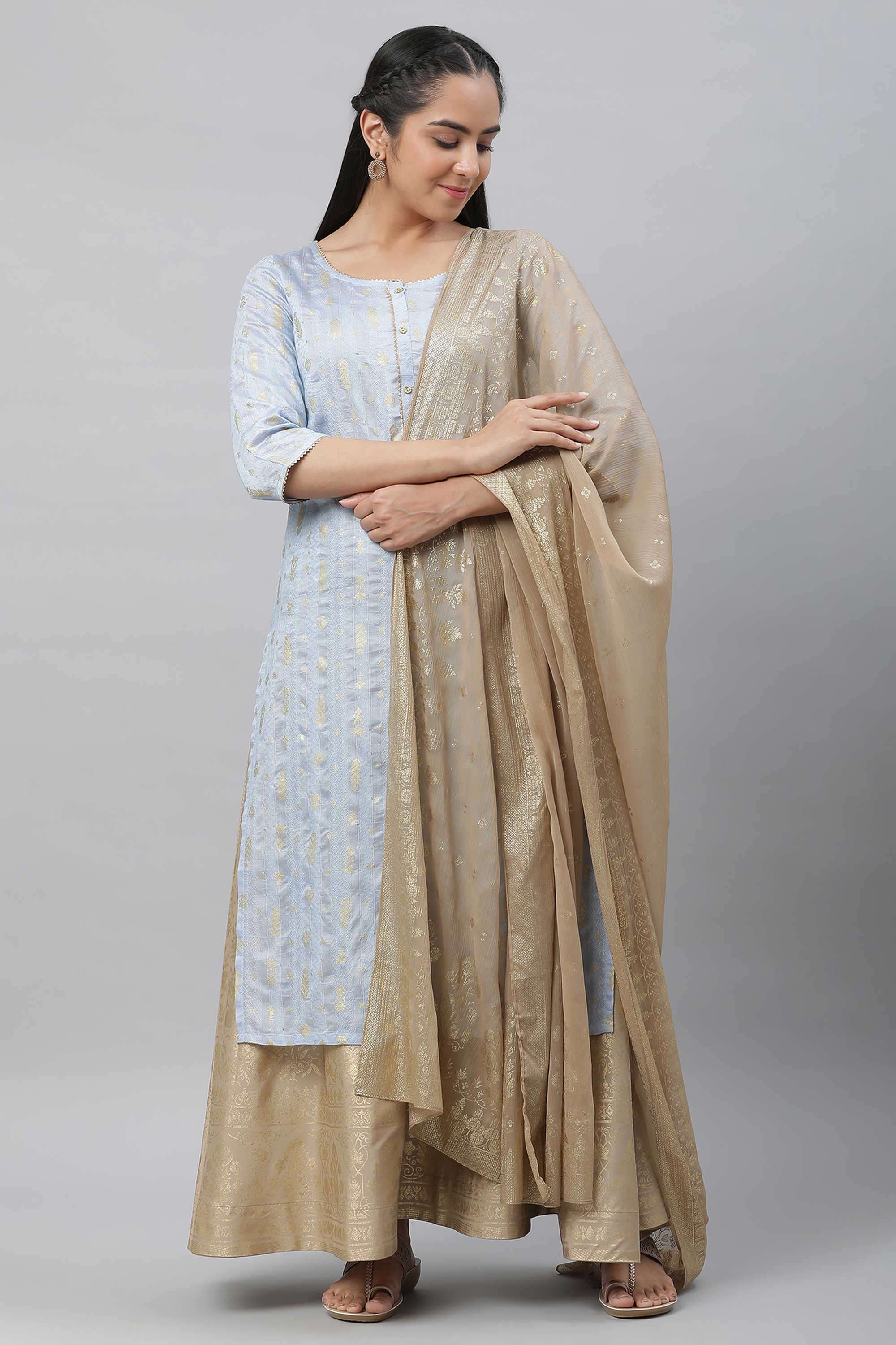 Floral-Polyester-Woven-Women-s-Dupatta