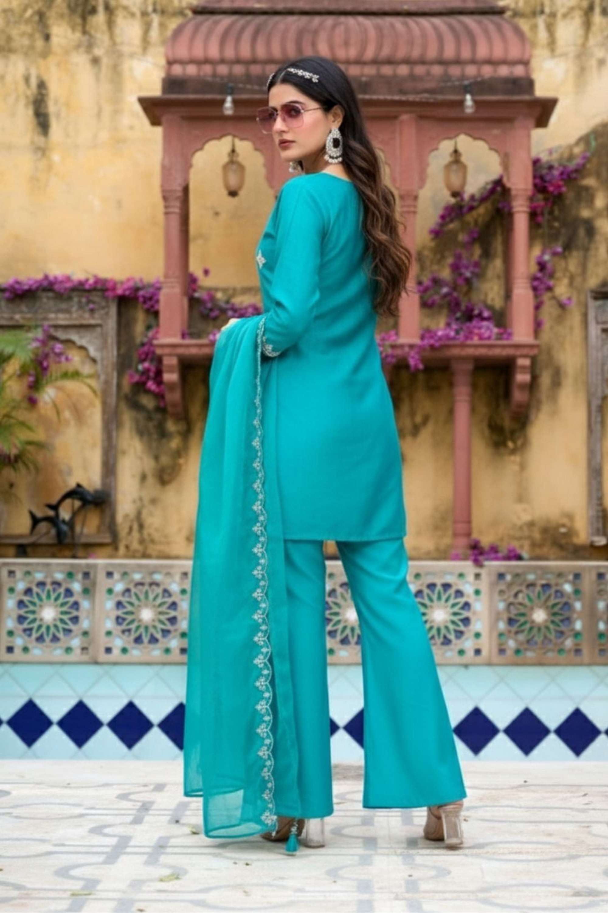 Blended-Fabric-Regular-Fit-Women-s-Kurta-Set