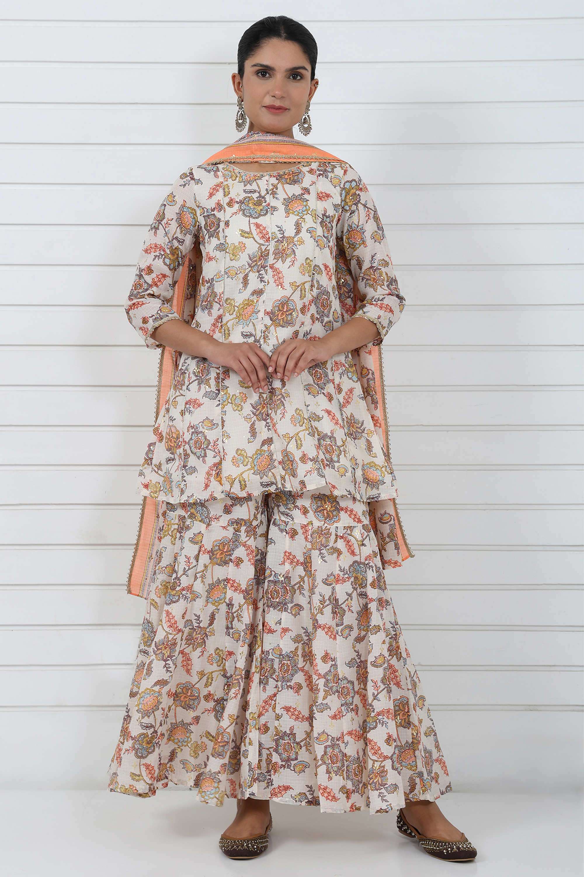 Printed-Mid-Thigh-Polyester-Woven-Women-s-Kurta-Set
