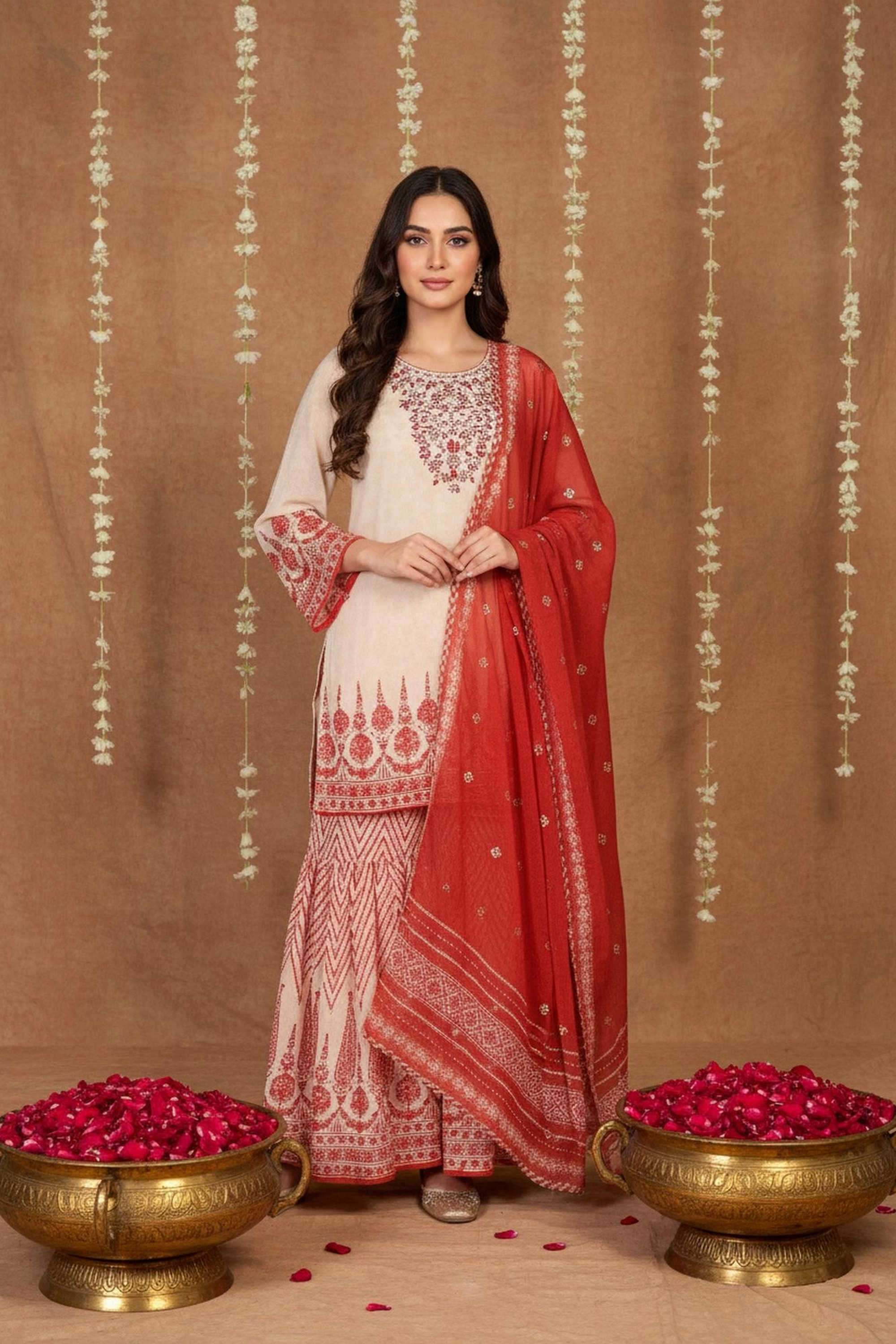 Textured-Polyester-Women-s-Festive-Wear-Kurta-Set