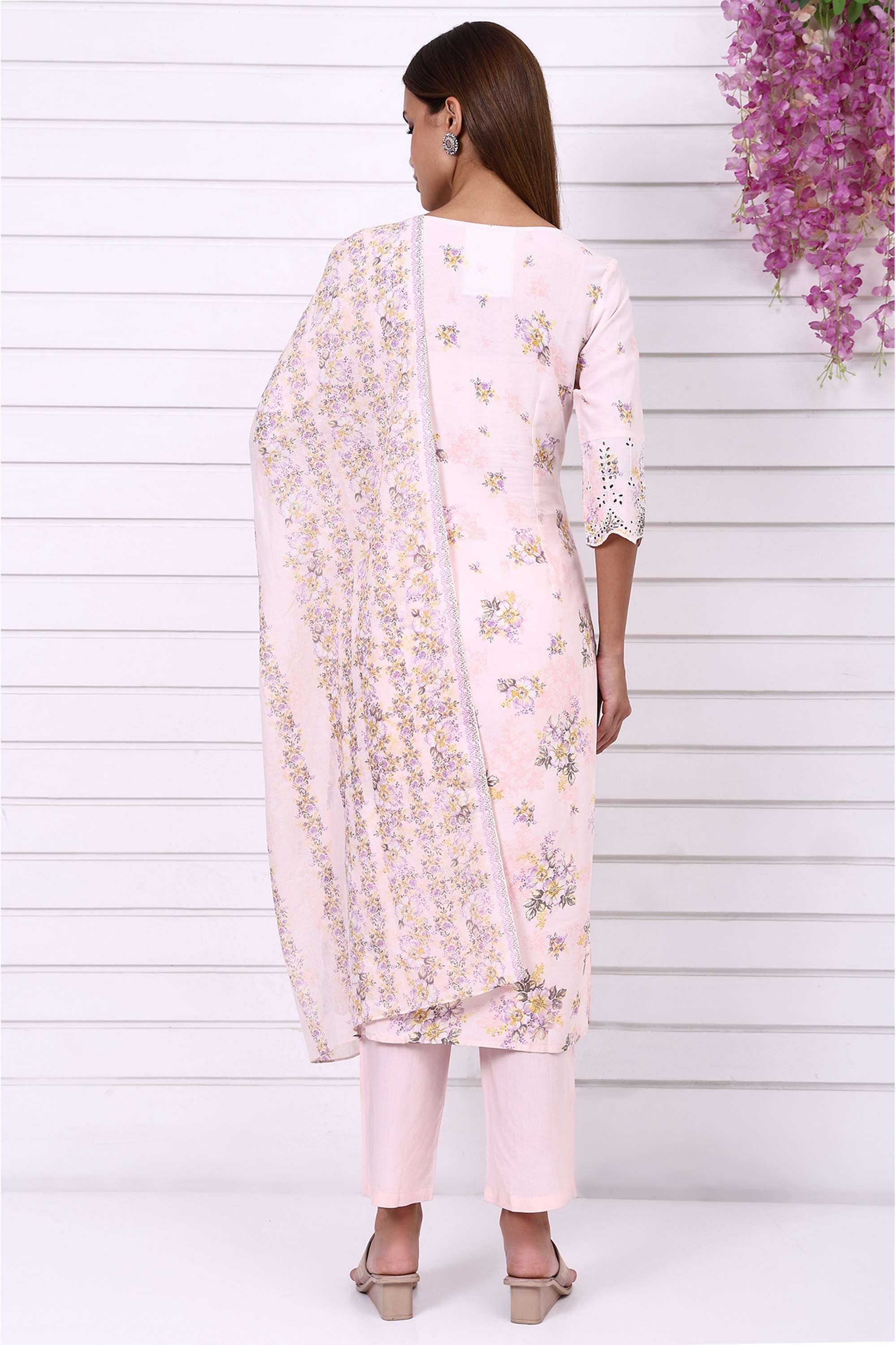 Embroidered-Round-Neck-Viscose-Women-Kurta-with-Pant-and-Dupatta