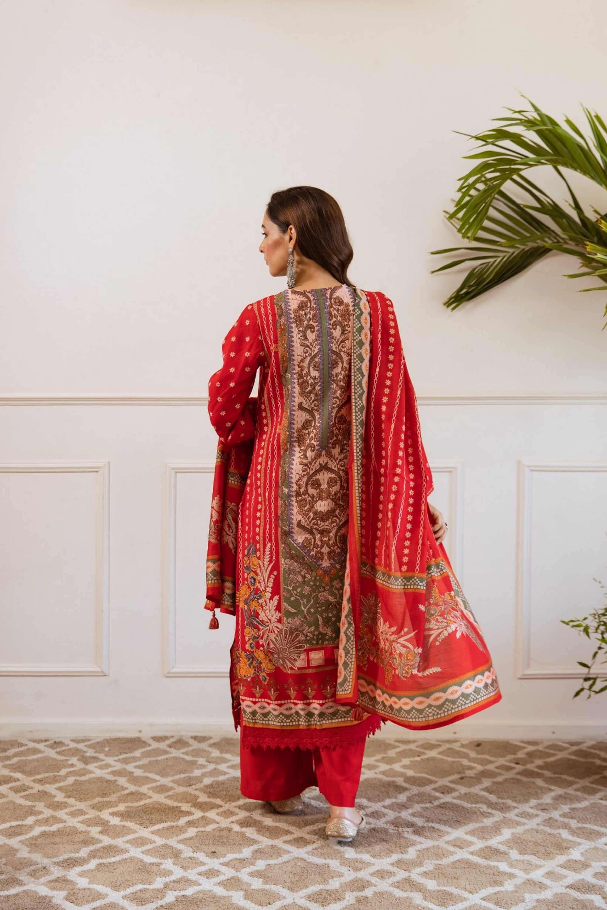 Solid-Cotton-Women-s-Ethnic-Kurta-Set