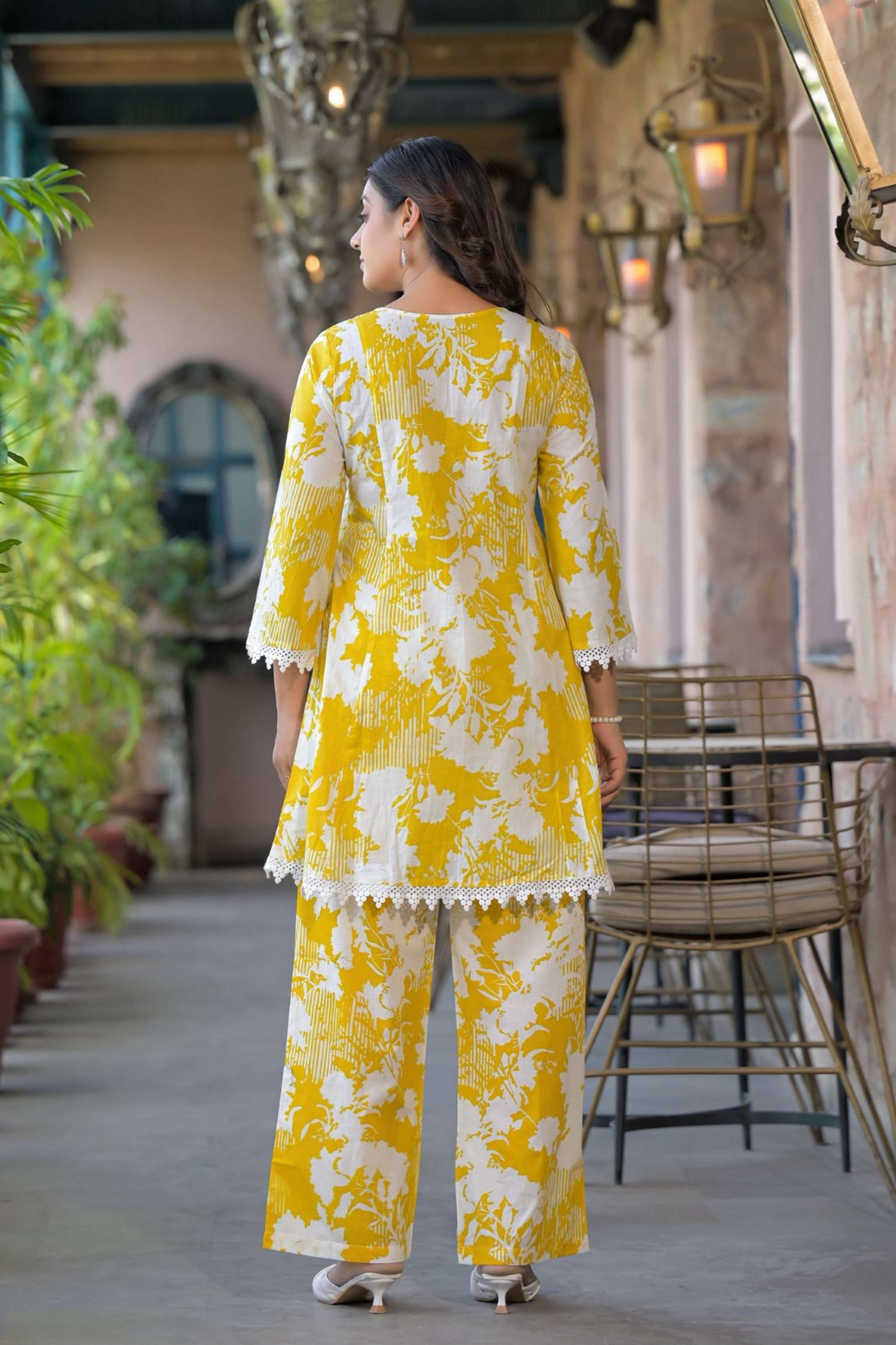 Printed-Cotton-V-Neck-Women-s-Co-Ord-Set