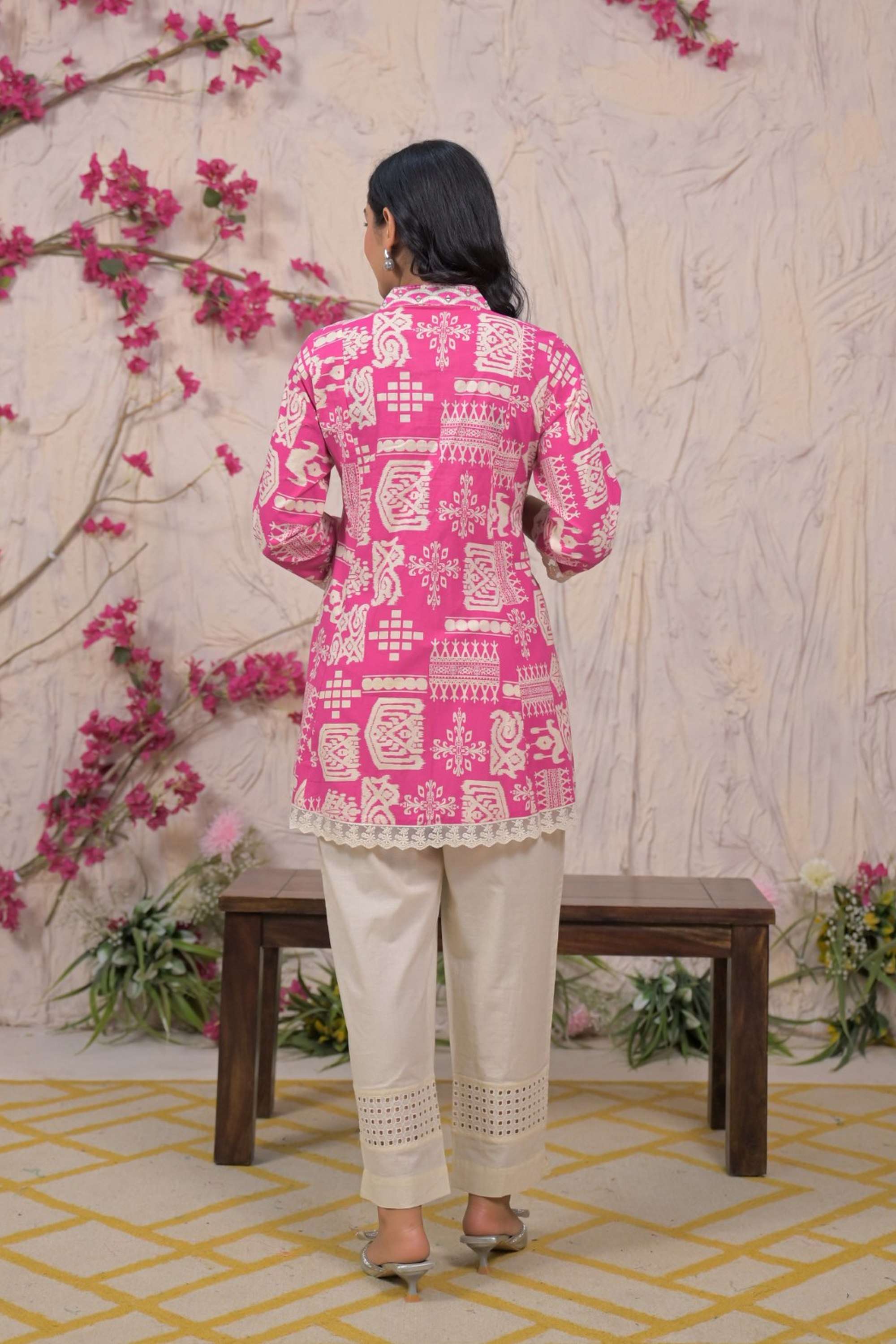 Printed-Cotton-V-Neck-Women-s-Co-Ord-Set