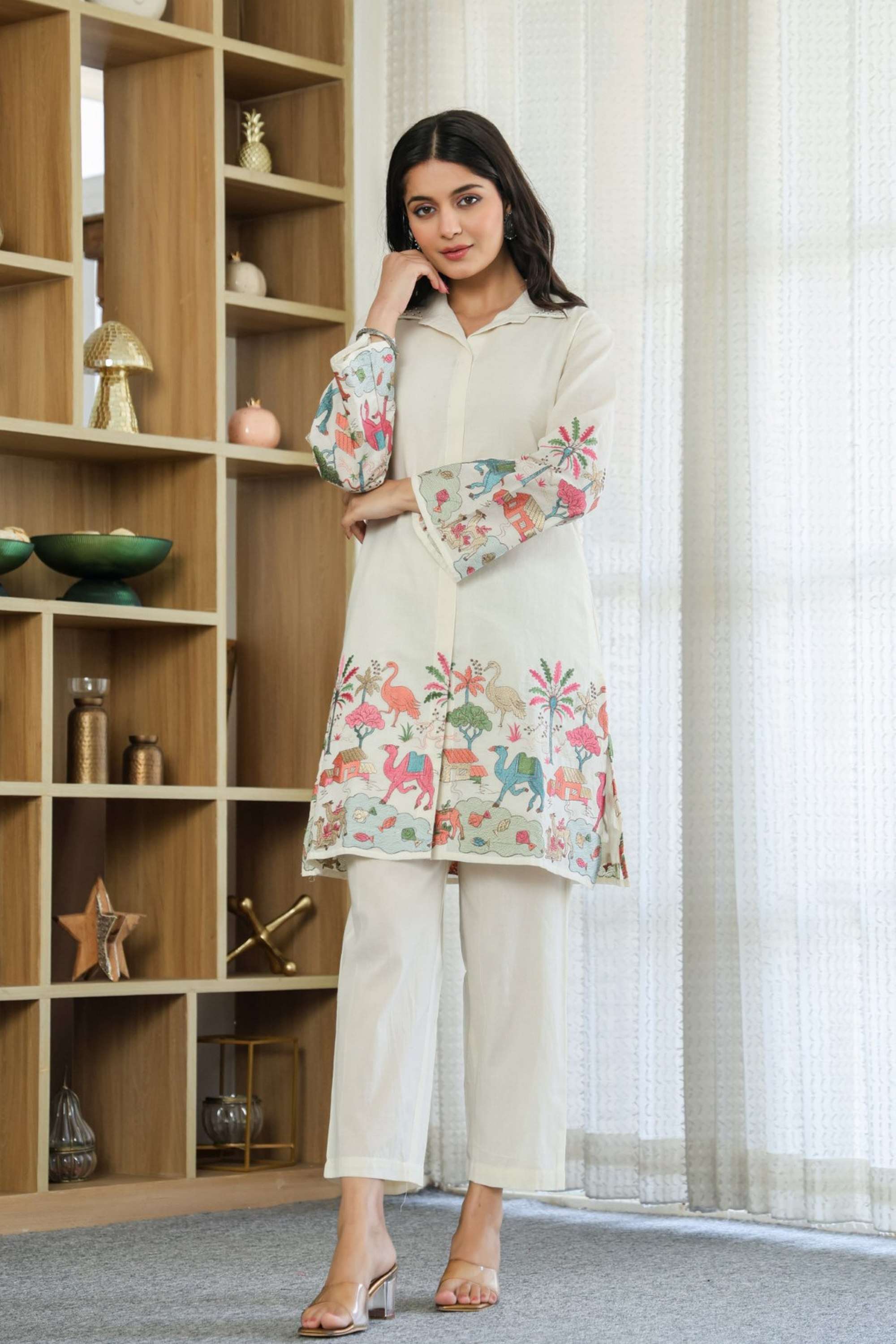 Floral-Cotton-Collared-Women-s-Co-Ord-Set