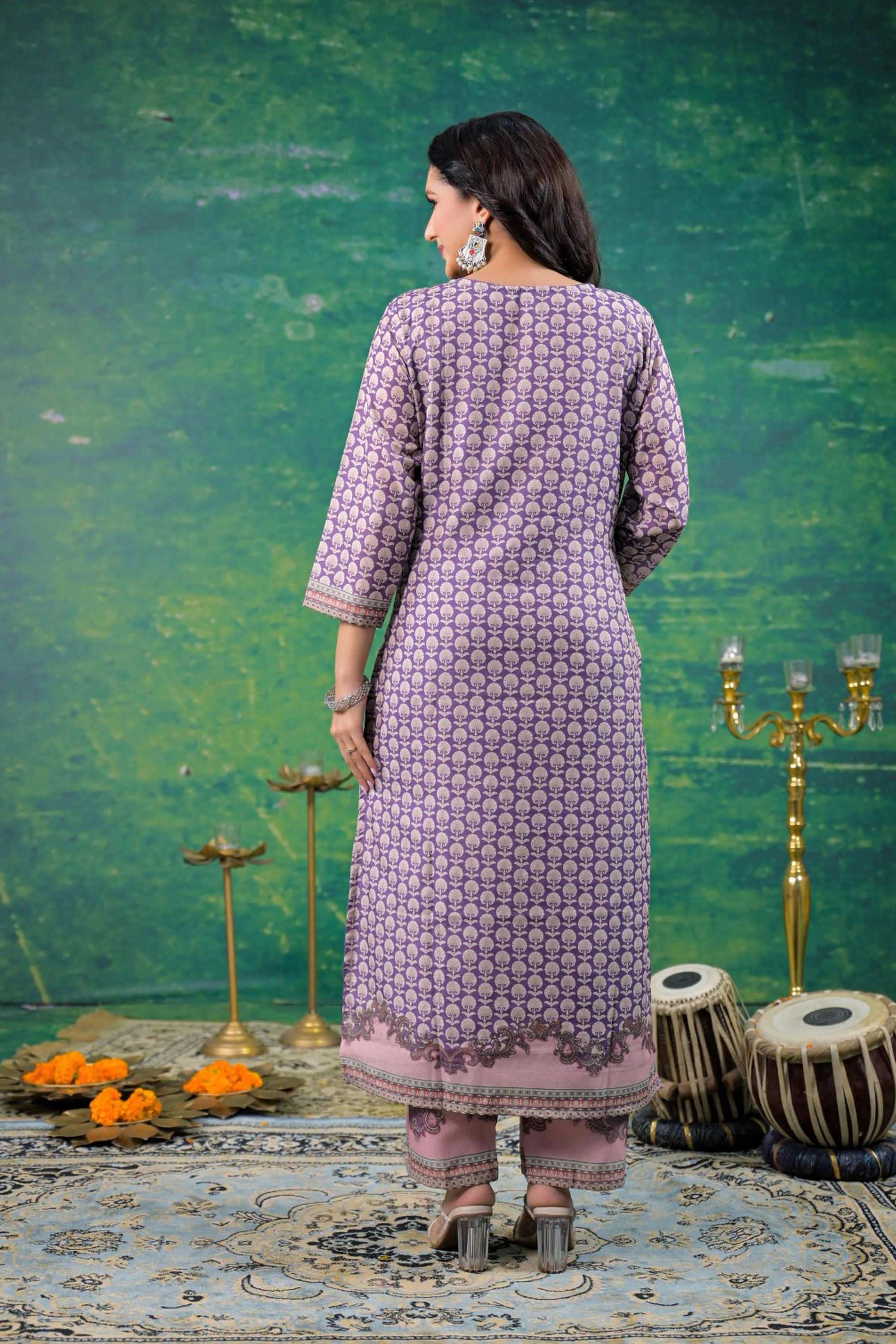 Solid-Polyester-Women-s-Ethnic-Kurta-Set