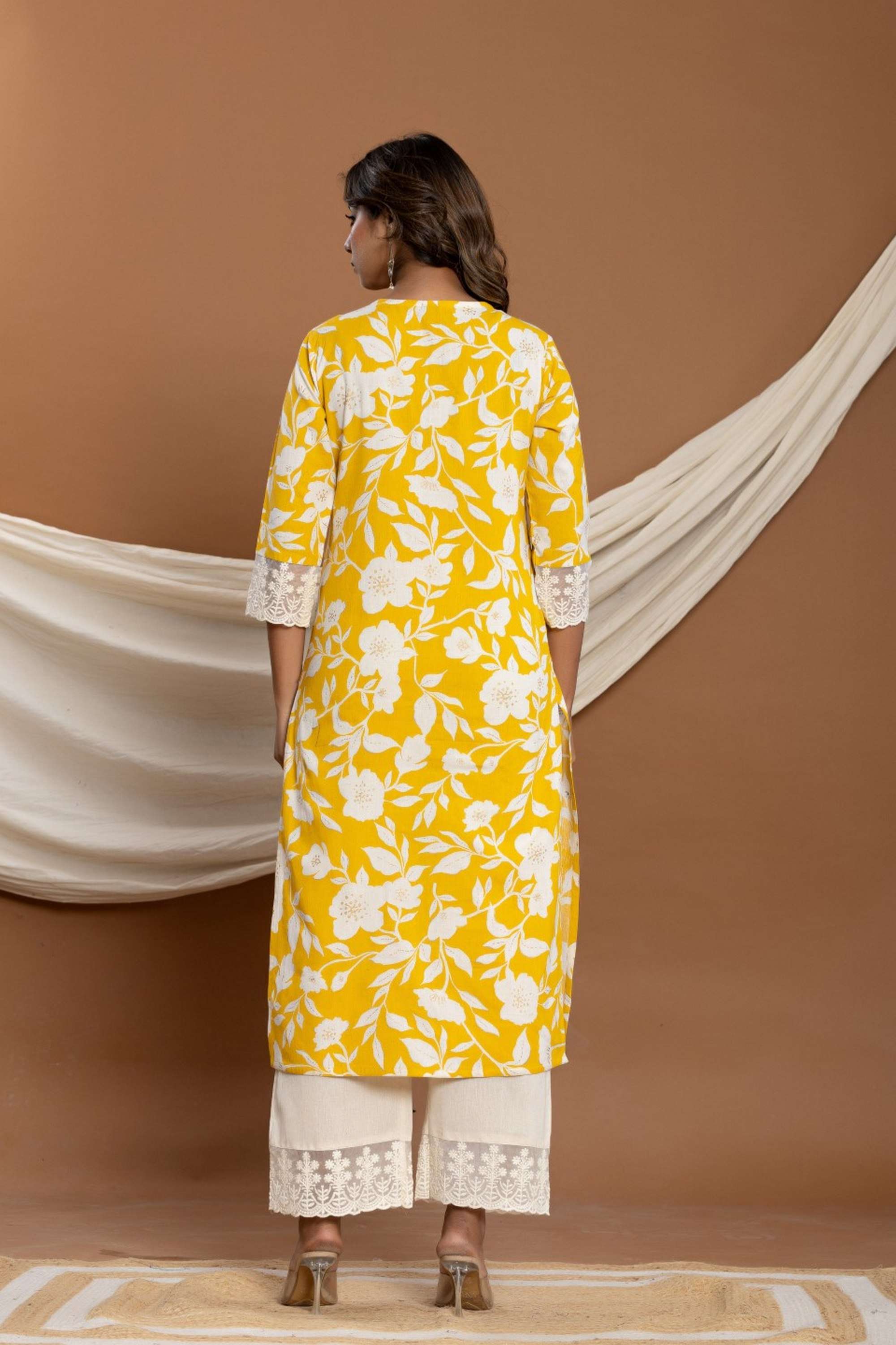 Printed-Cotton-V-Neck-Women-s-Co-Ord-Set
