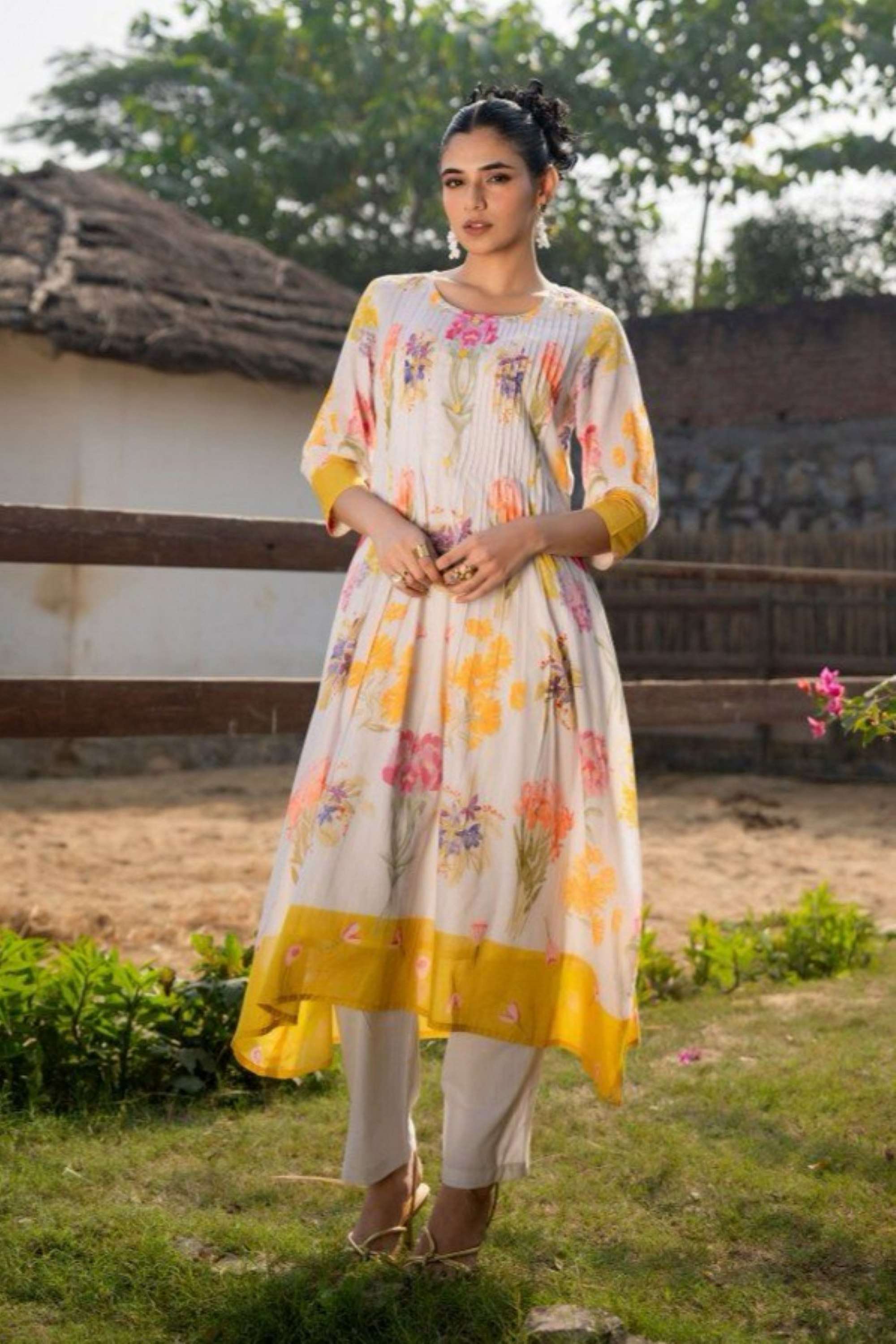 Printed-Cotton-Round-Neck-Women-s-Co-Ord-Set