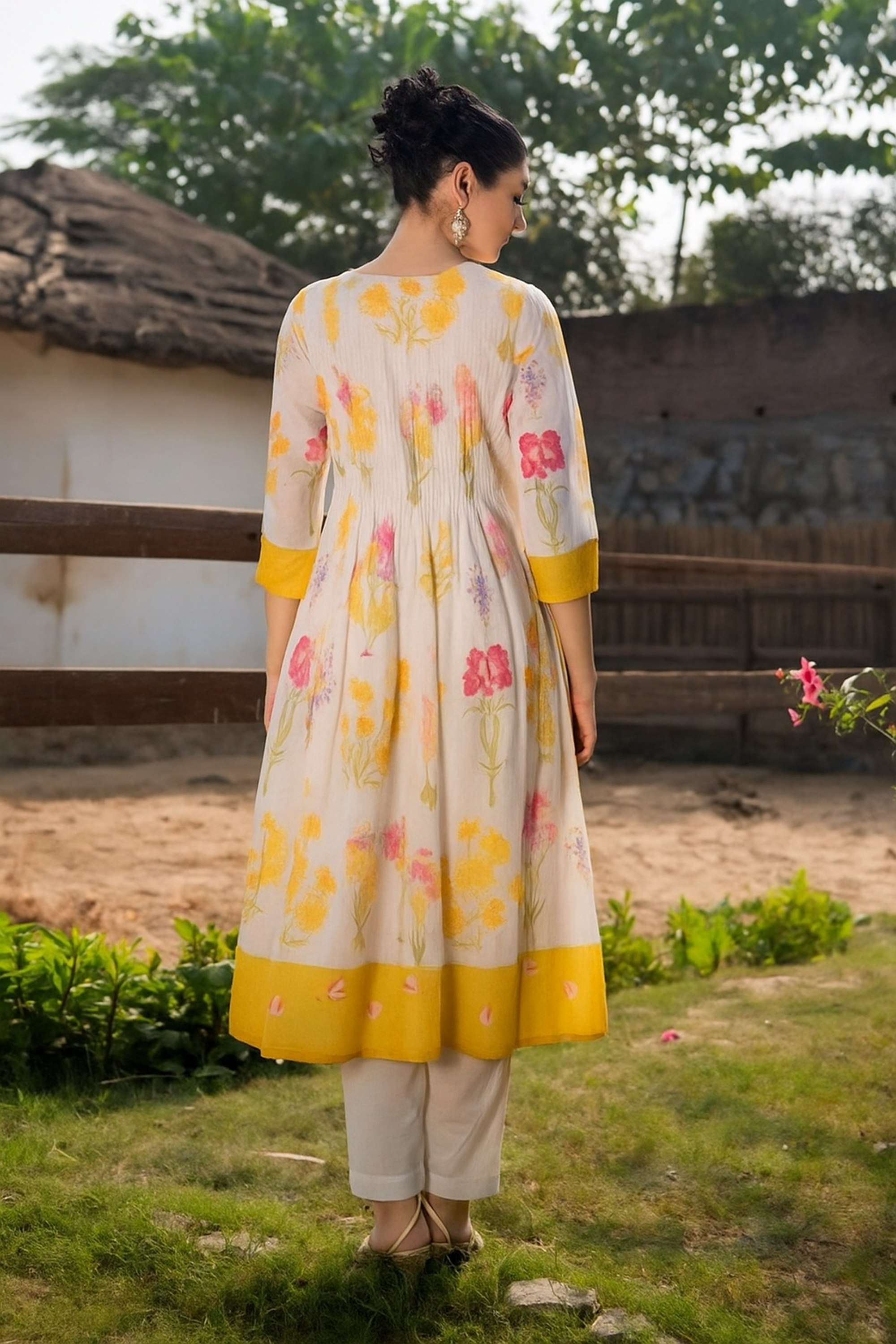 Printed-Cotton-Round-Neck-Women-s-Co-Ord-Set