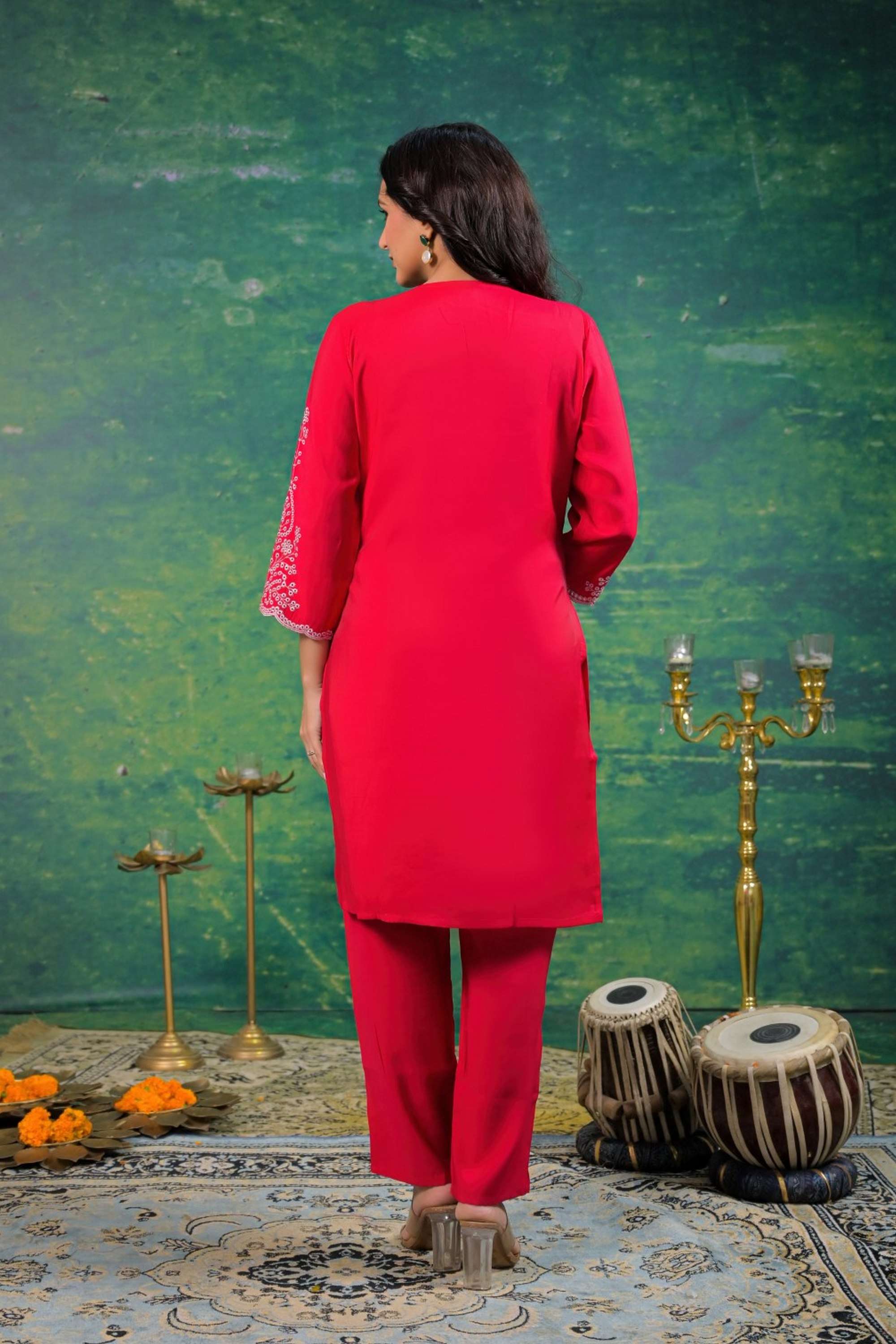 Solid-Blended-Fabric-Women-s-Palazzos