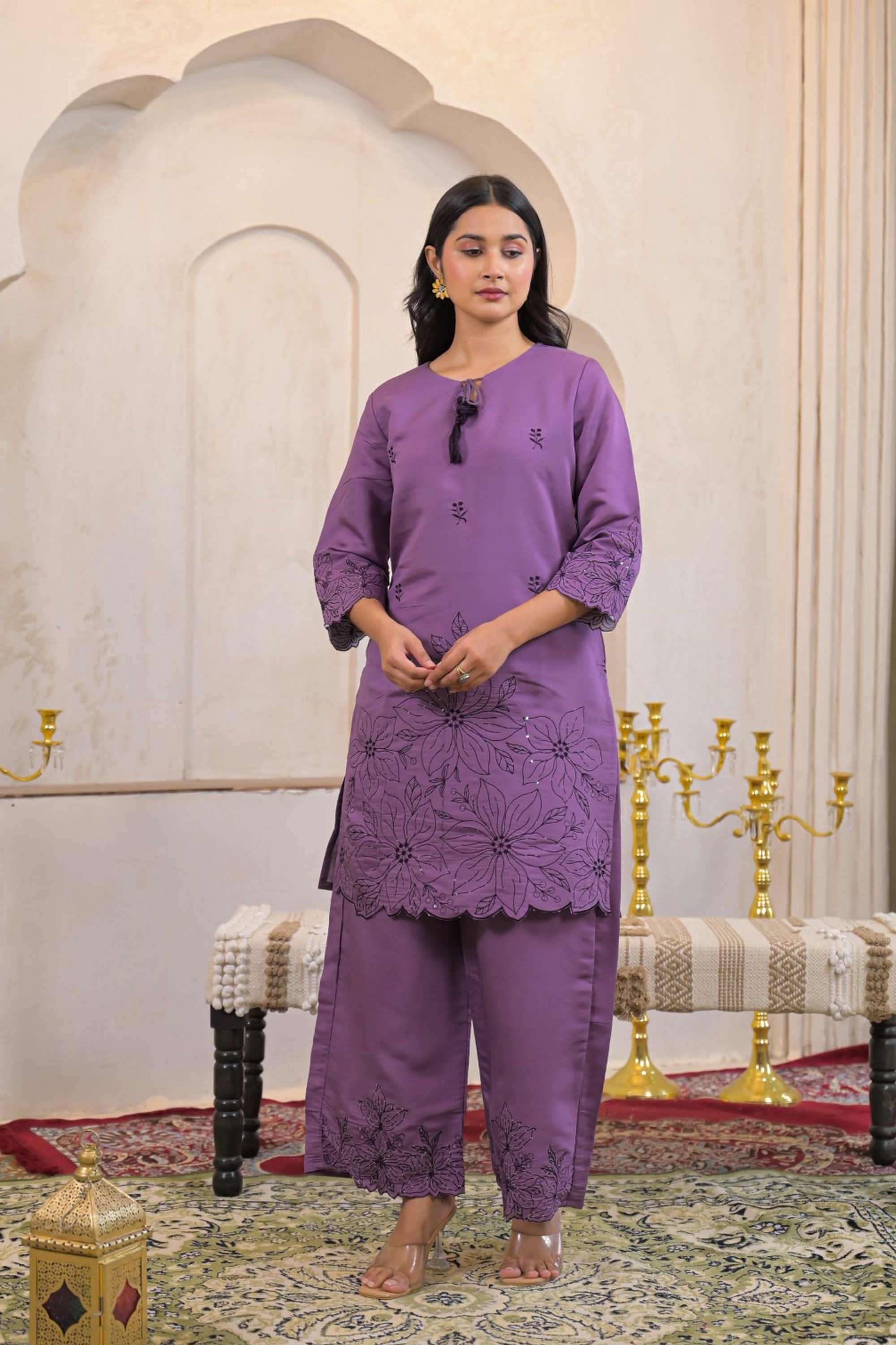 Solid-Regular-Silk-Women-s-Ethnic-Palazzos