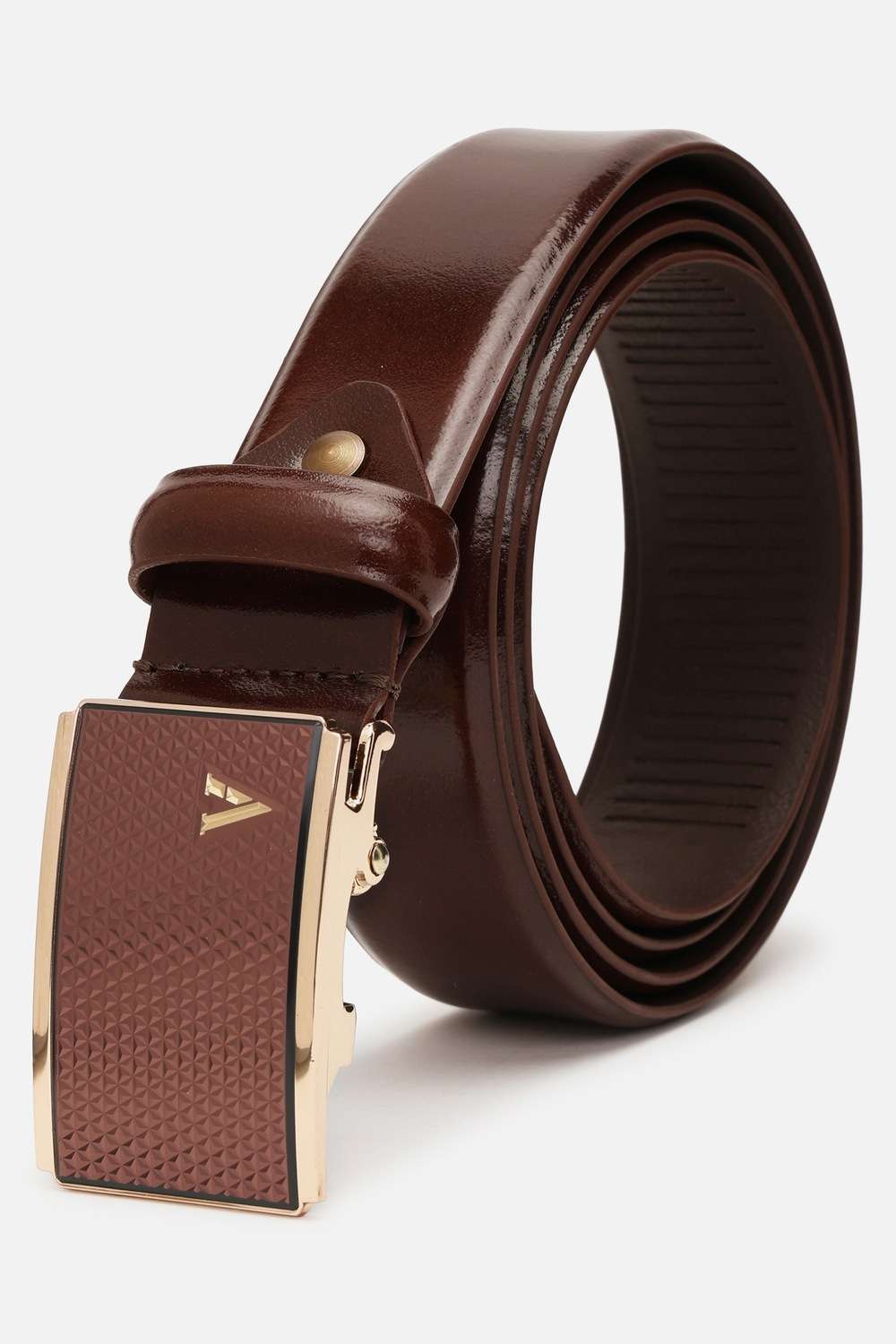 Leather-Regular-Fit-Solid-Formal-Wear-Men-Belts
