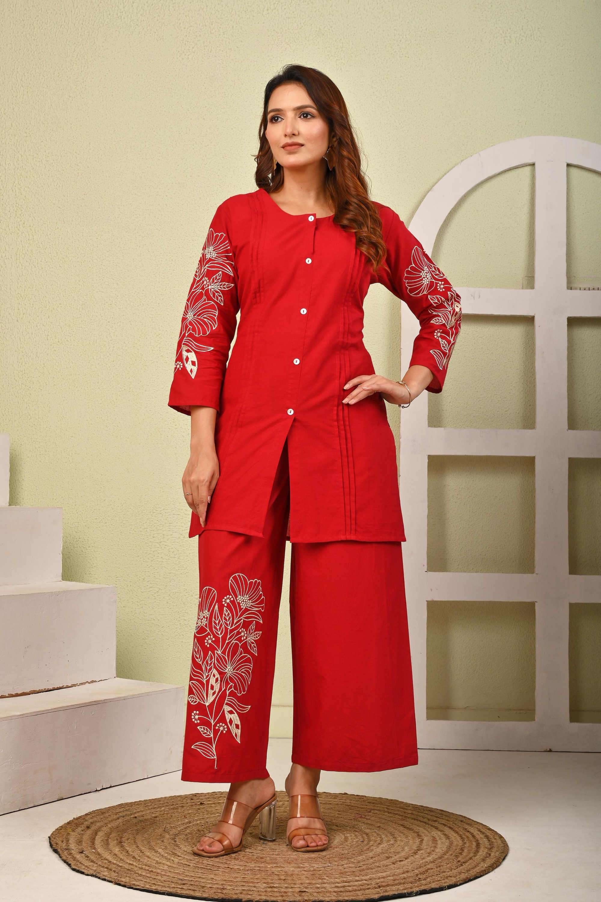 Solid-Regular-Cotton-Women-s-Ethnic-Palazzos