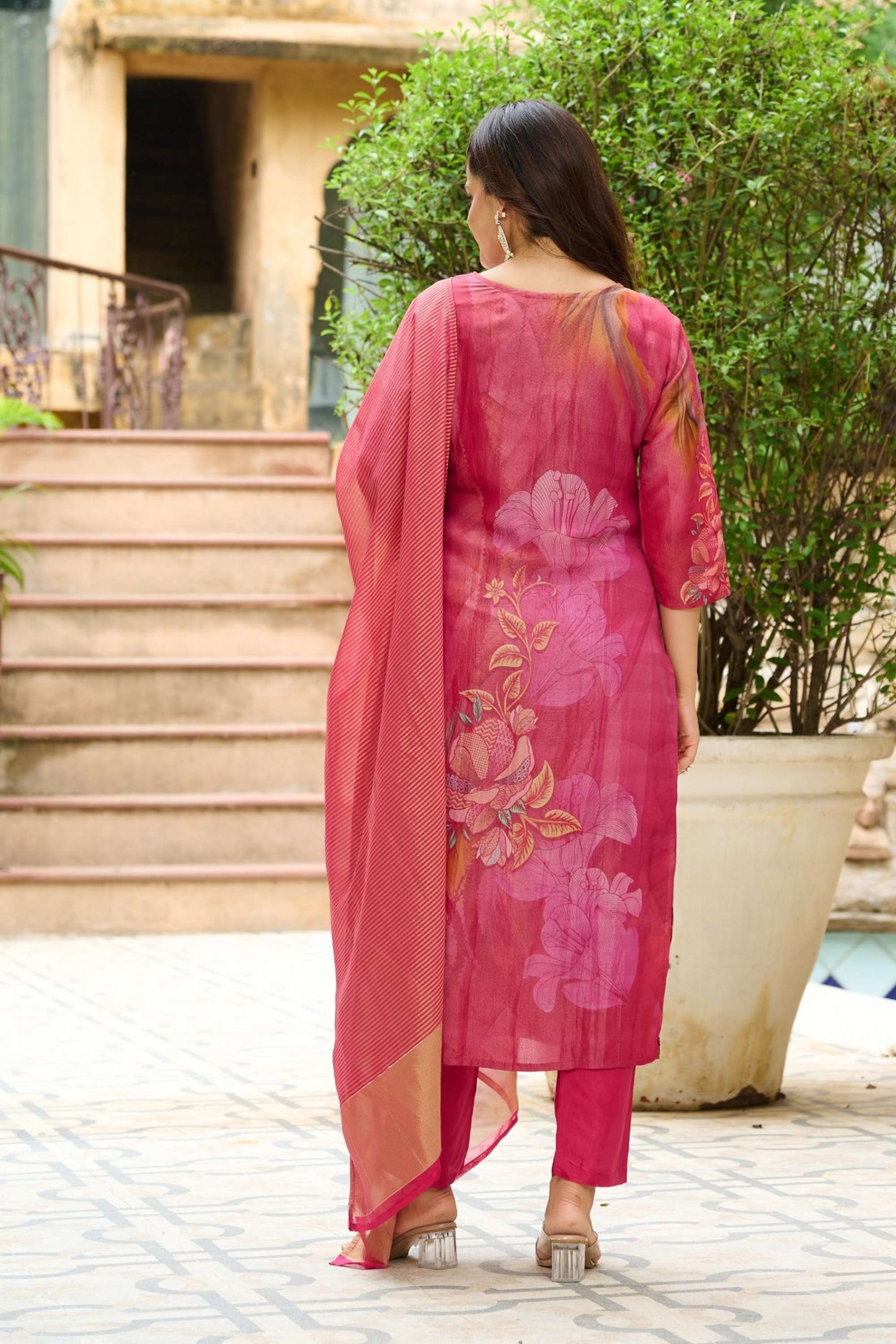 Blended-Fabric-Regular-Fit-Women-s-Kurta-Set