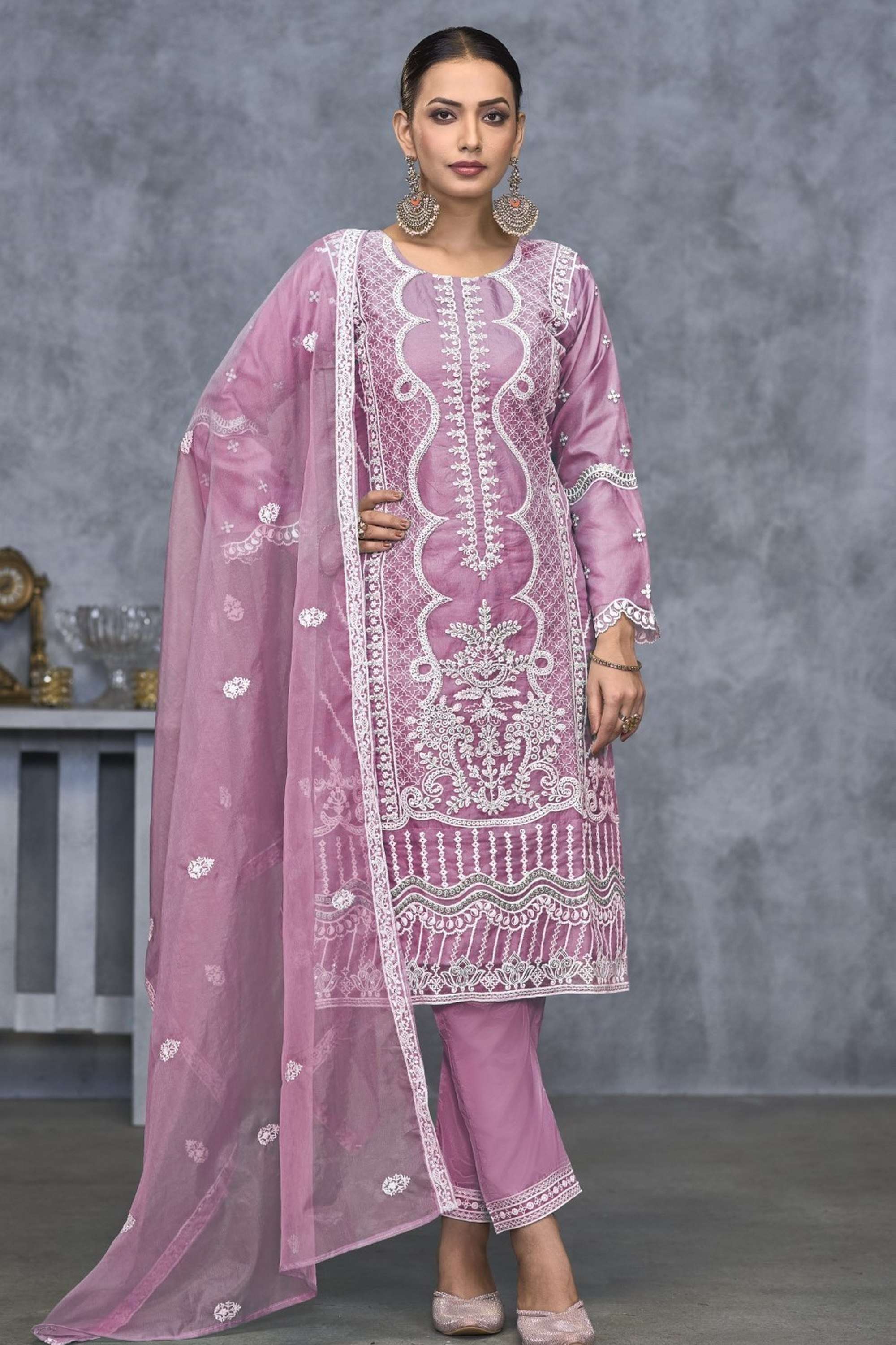 Organza-Regular-Fit-Women-s-Kurta-Set