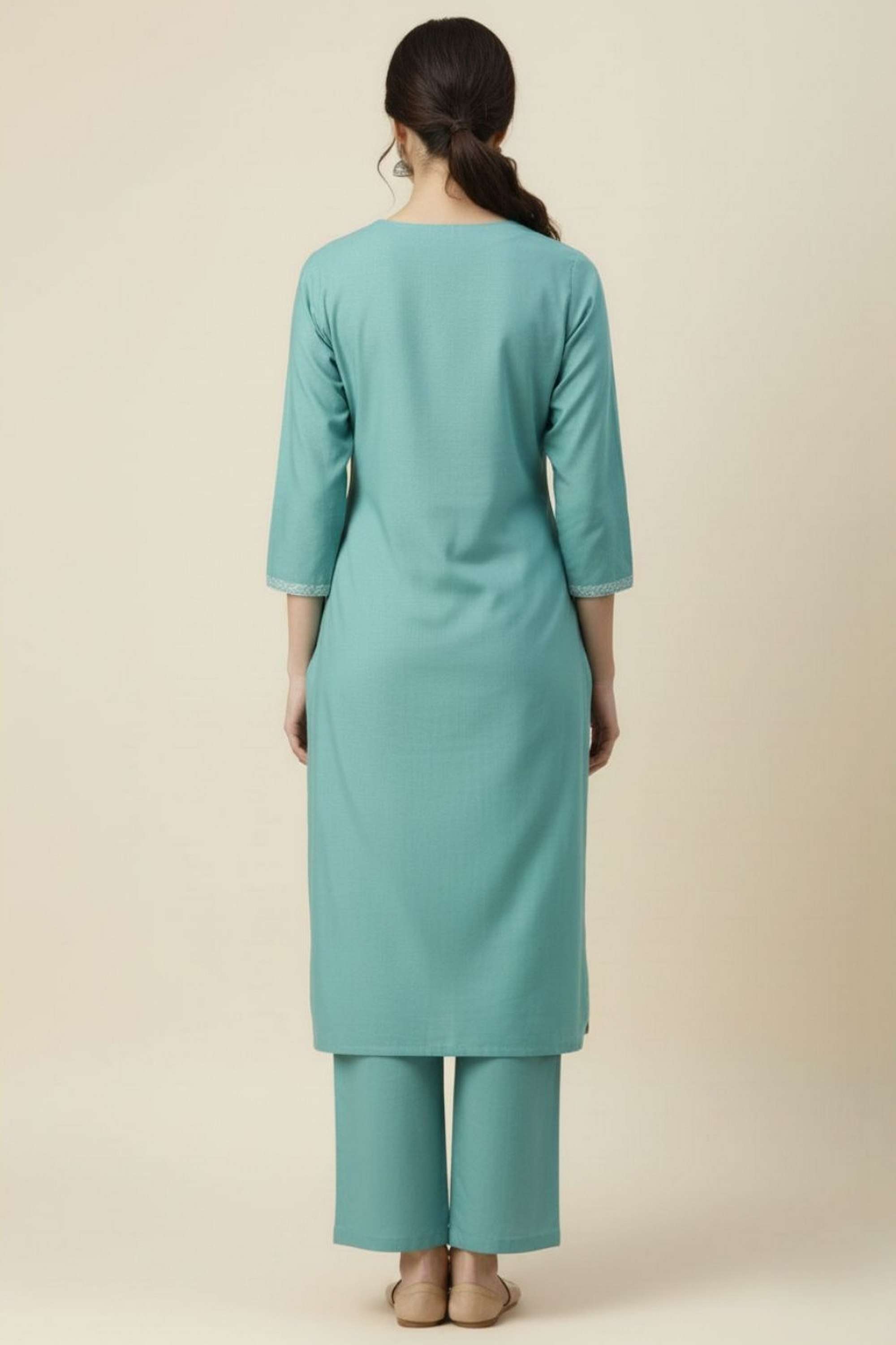 Solid-Blended-Fabric-Women-s-Palazzos