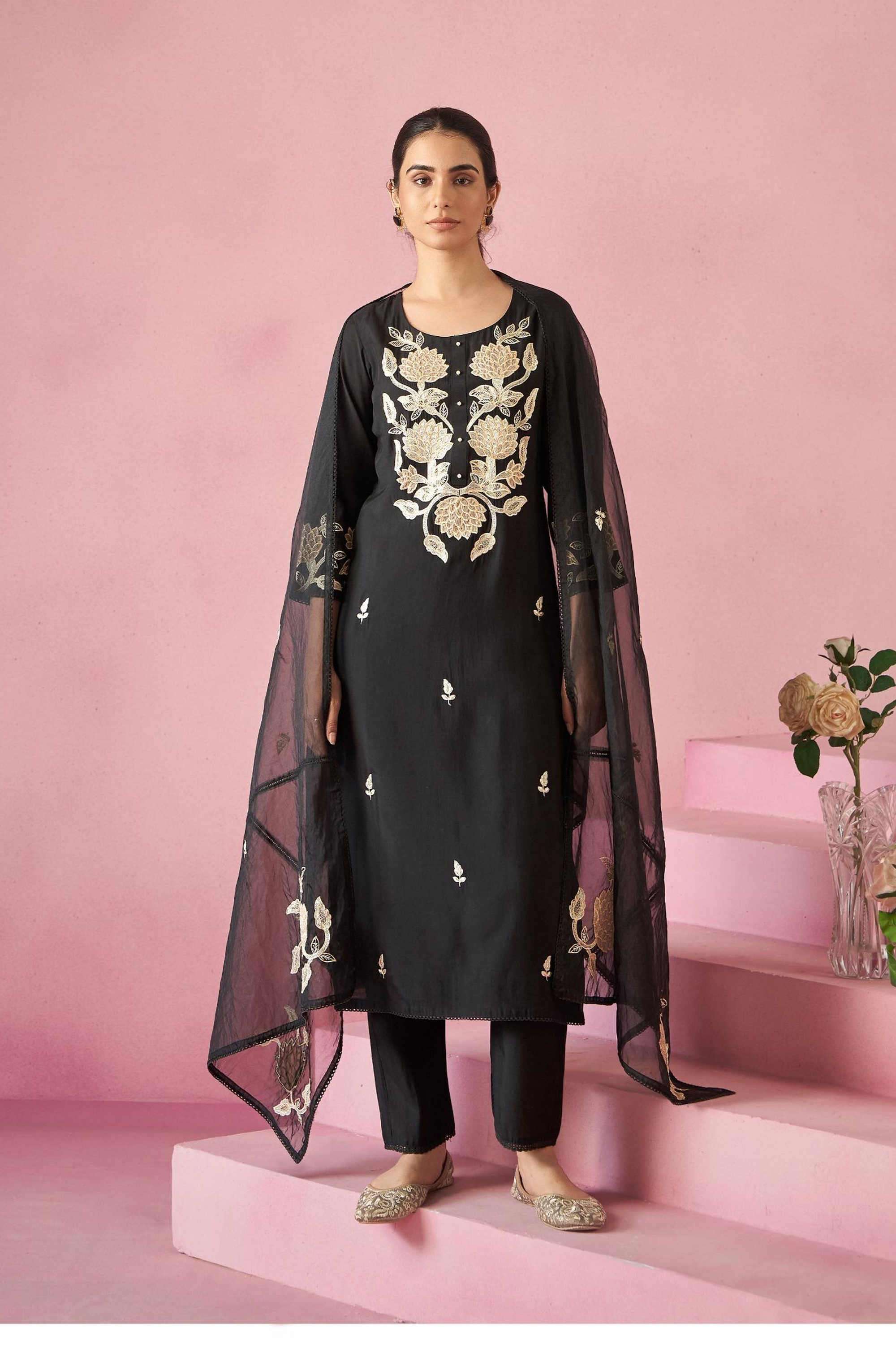 Solid-Viscose-Women-s-Ethnic-Kurta-Set