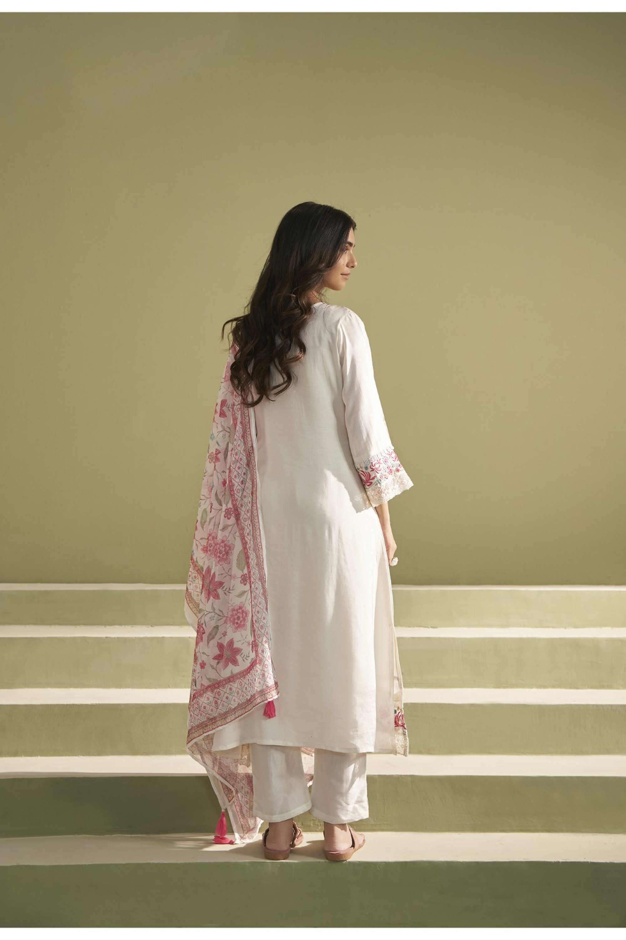 Solid-Cotton-Women-s-Festive-Wear-Kurta-Set