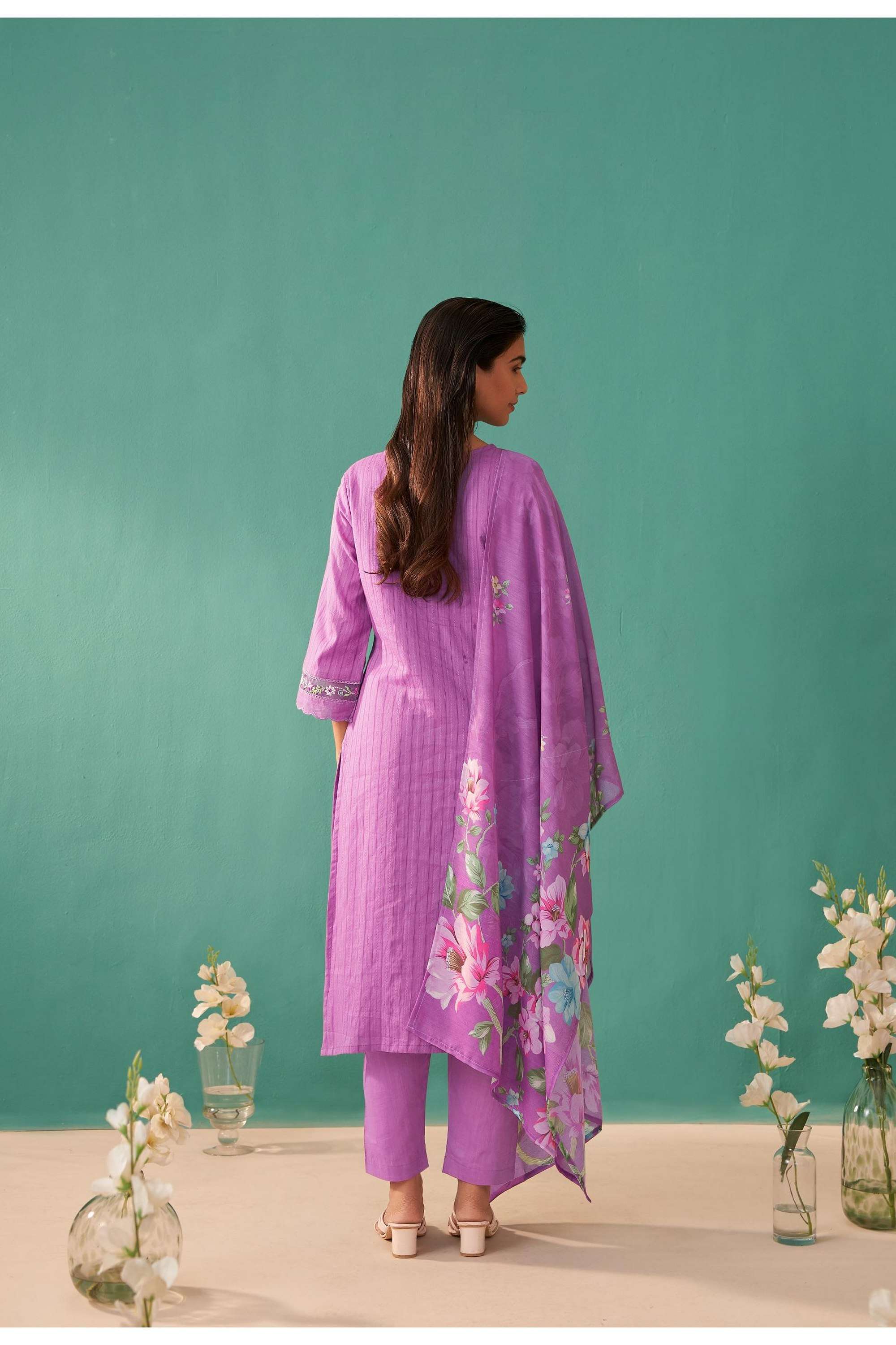 Printed-Cotton-Round-Neck-Women-s-Kurta-Set