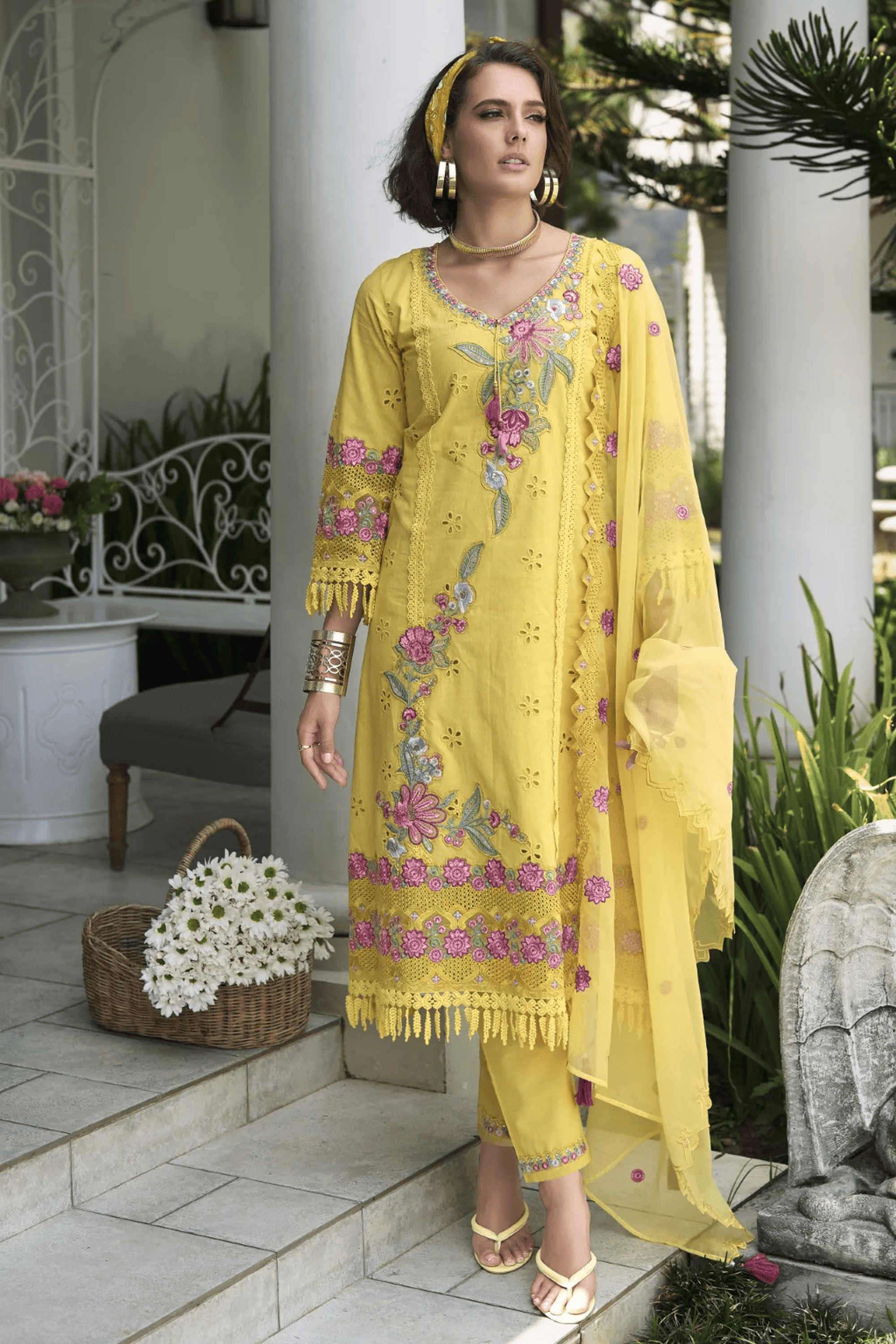 Solid-Cotton-Women-s-Ethnic-Kurta-Set