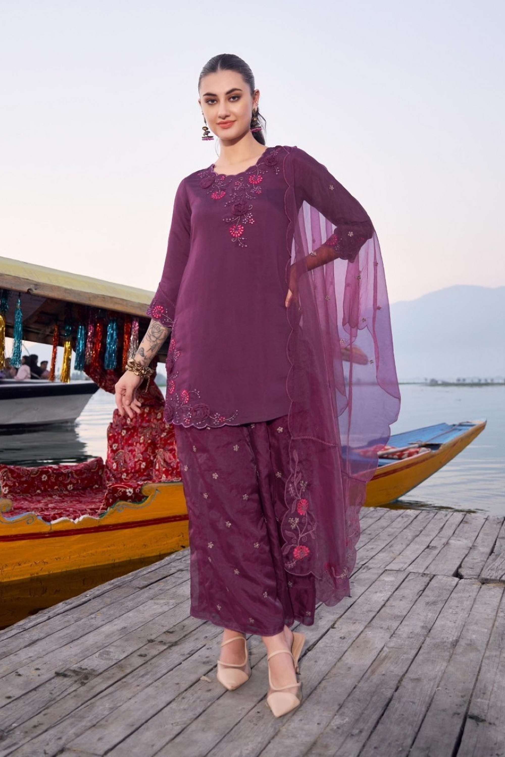 Blended-Fabric-Regular-Fit-Women-s-Kurta-Set