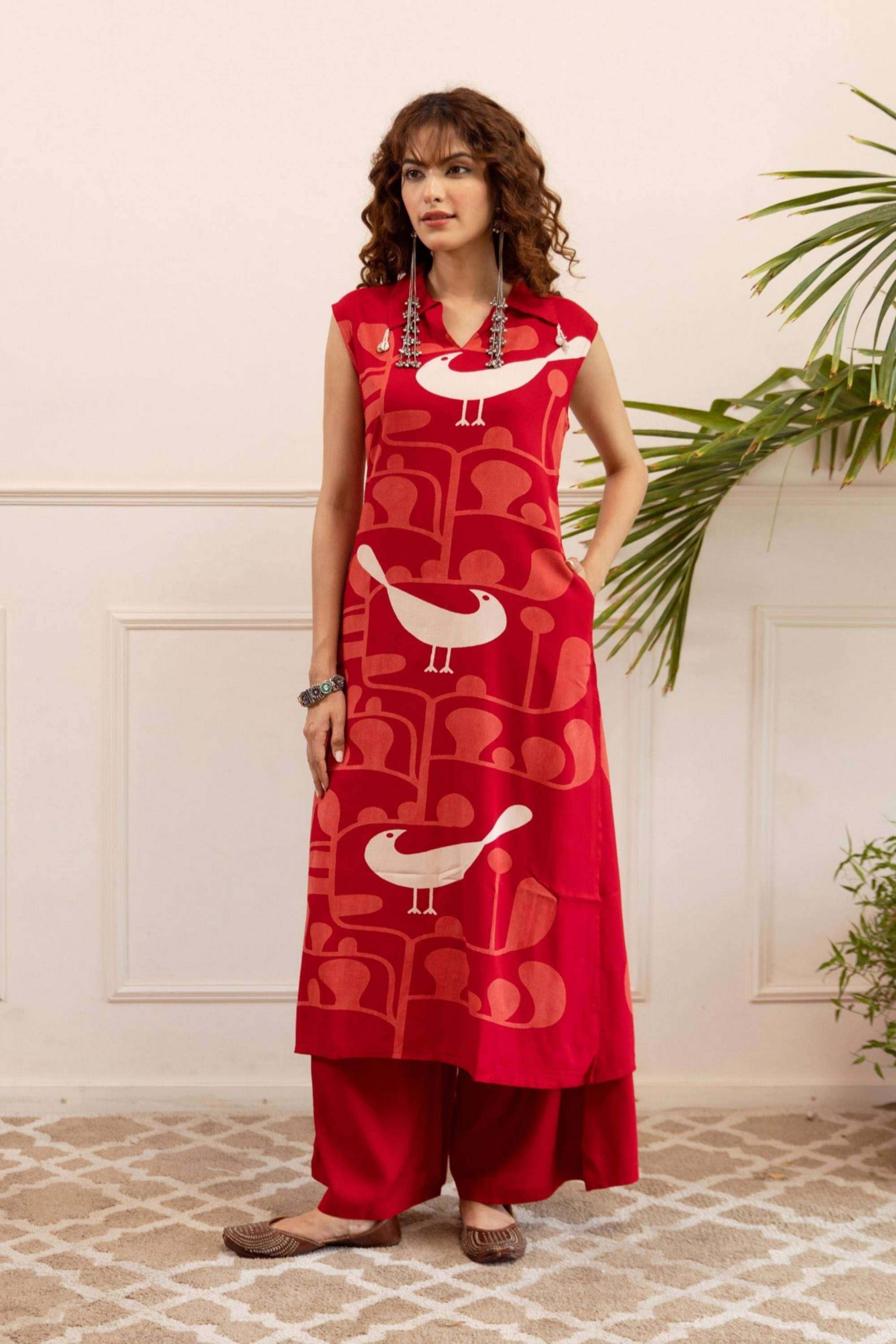 Printed-Muslin-Women-s-Festive-Wear-Kurta-Set