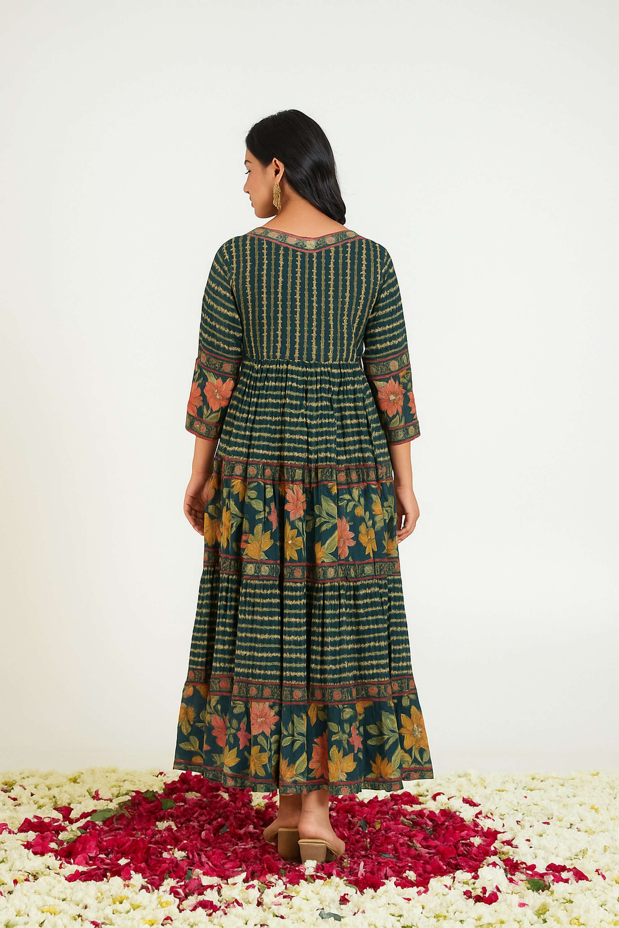 Printed-Cotton-V-Neck-Women-s-Ethnic-Dress