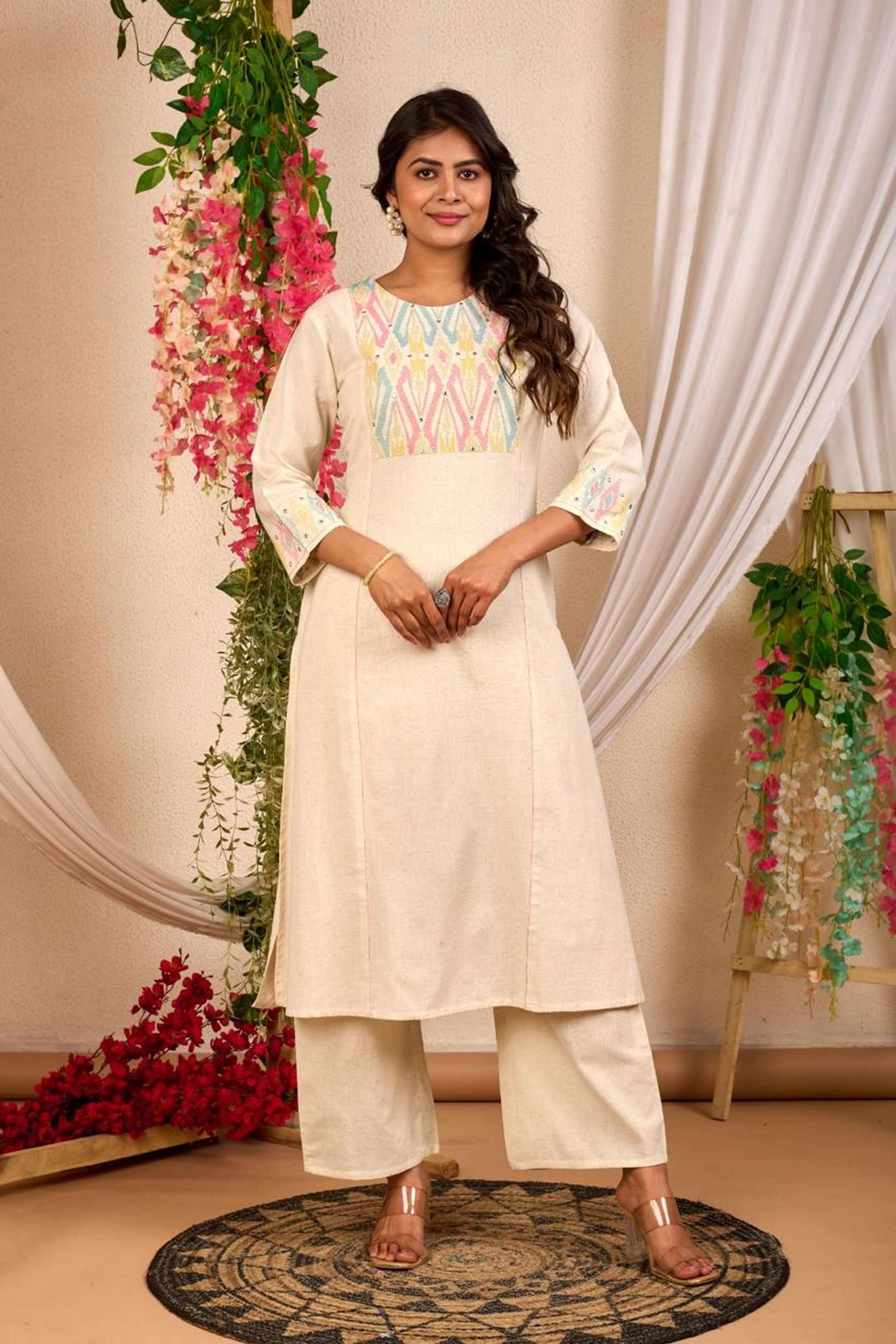 Solid-Cotton-Women-s-Palazzos