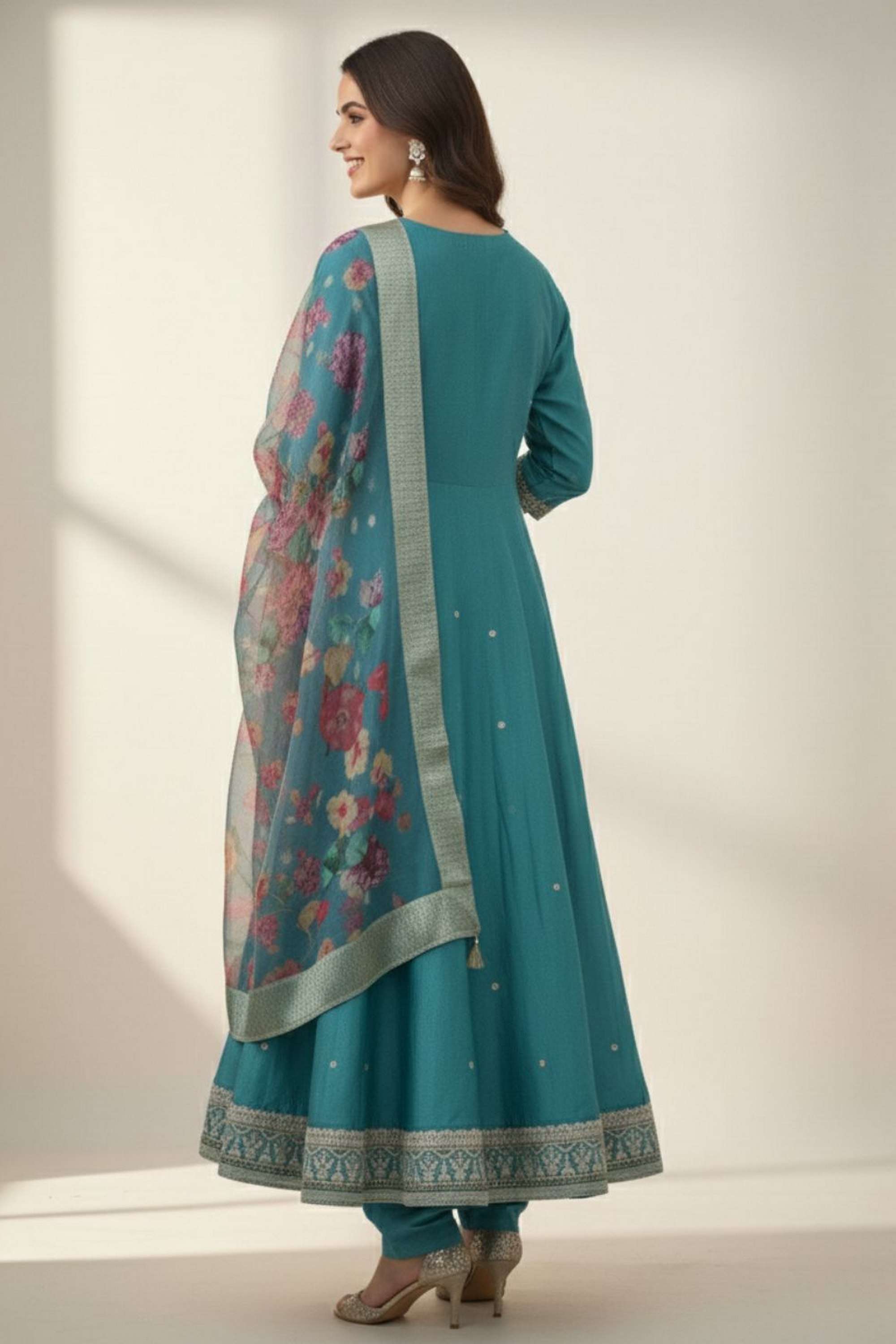 Blended-Fabric-Regular-Fit-Women-s-Kurta-Set