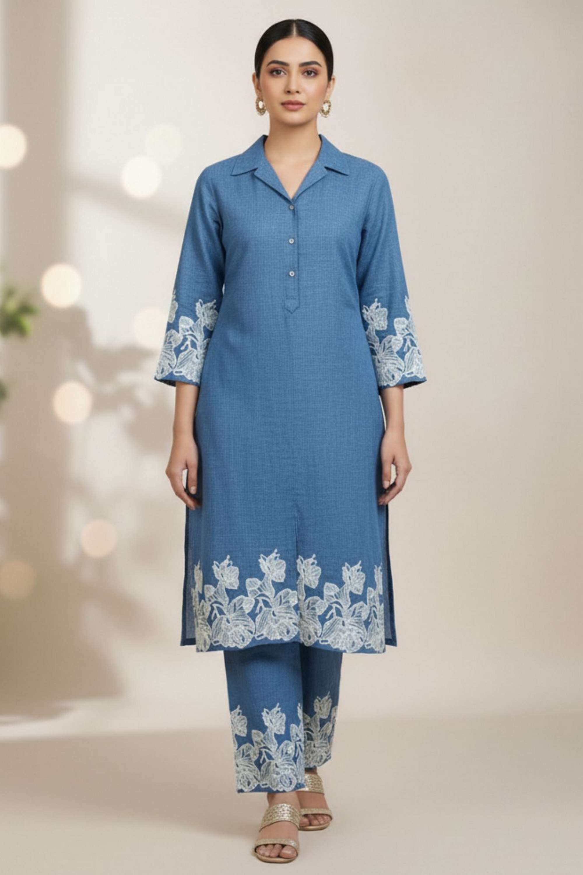 Solid-Cotton-Women-s-Palazzos