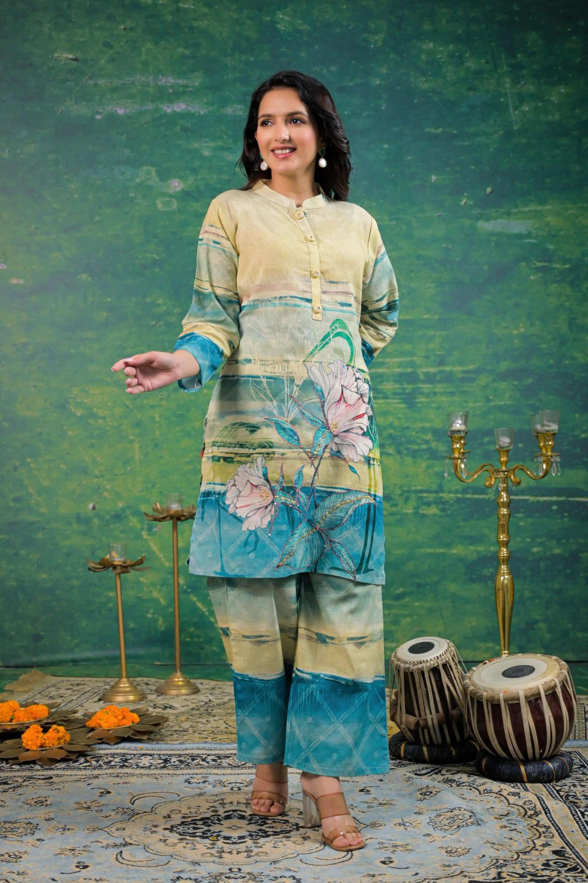 Solid-Regular-Linen-Women-s-Ethnic-Palazzos