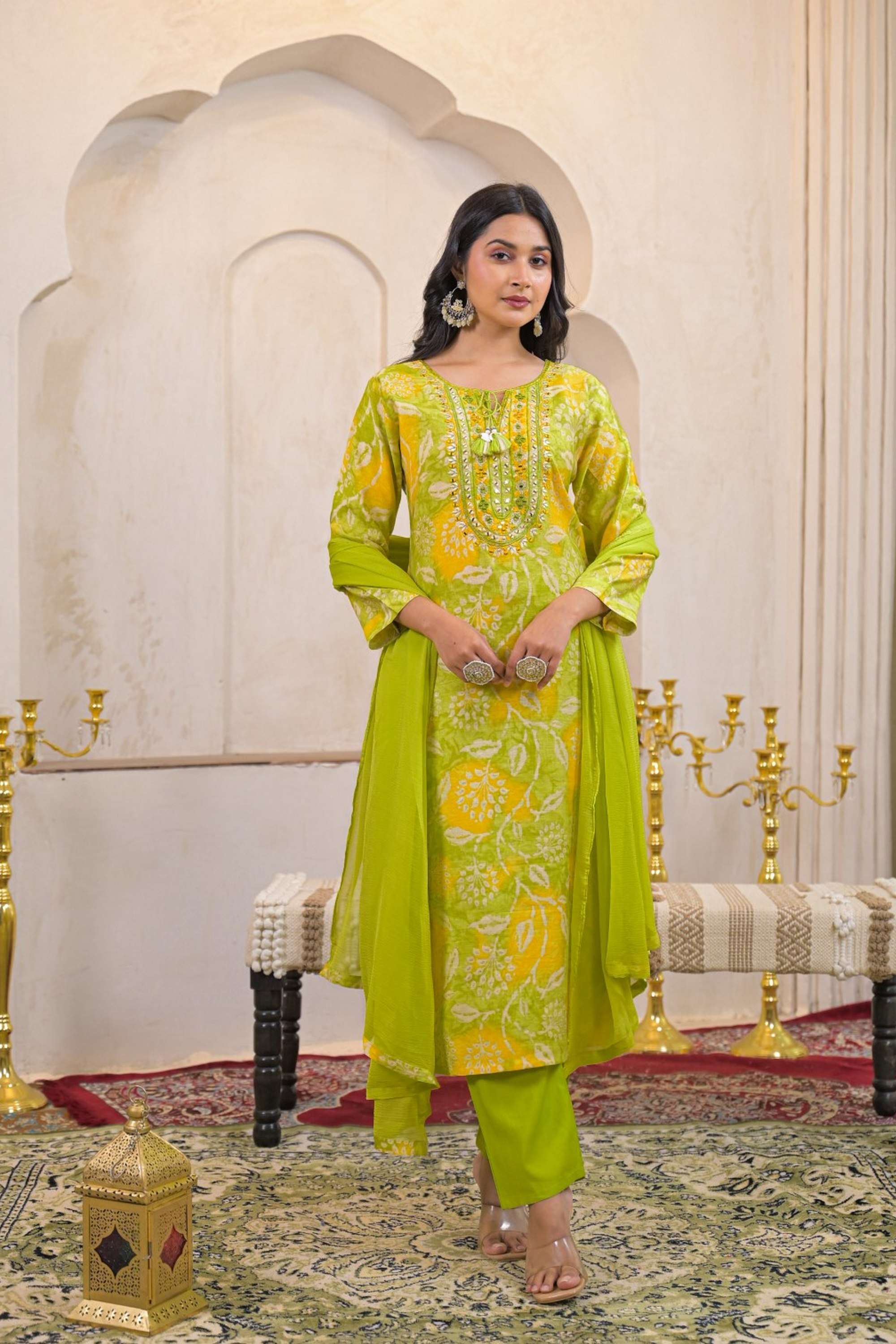 Linen-Regular-Fit-Women-s-Kurta-Set