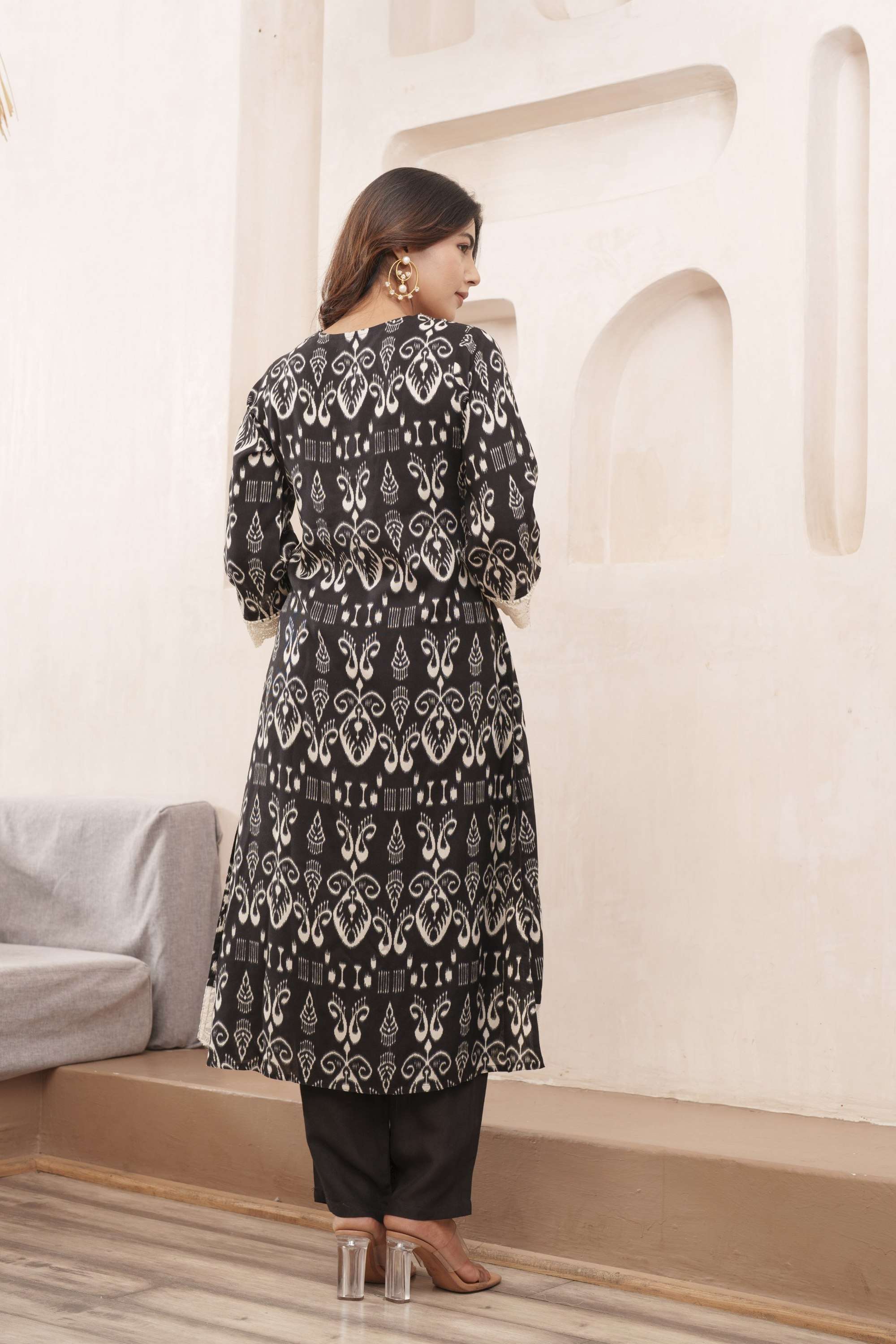 Printed-Cotton-V-Neck-Women-s-Co-Ord-Set