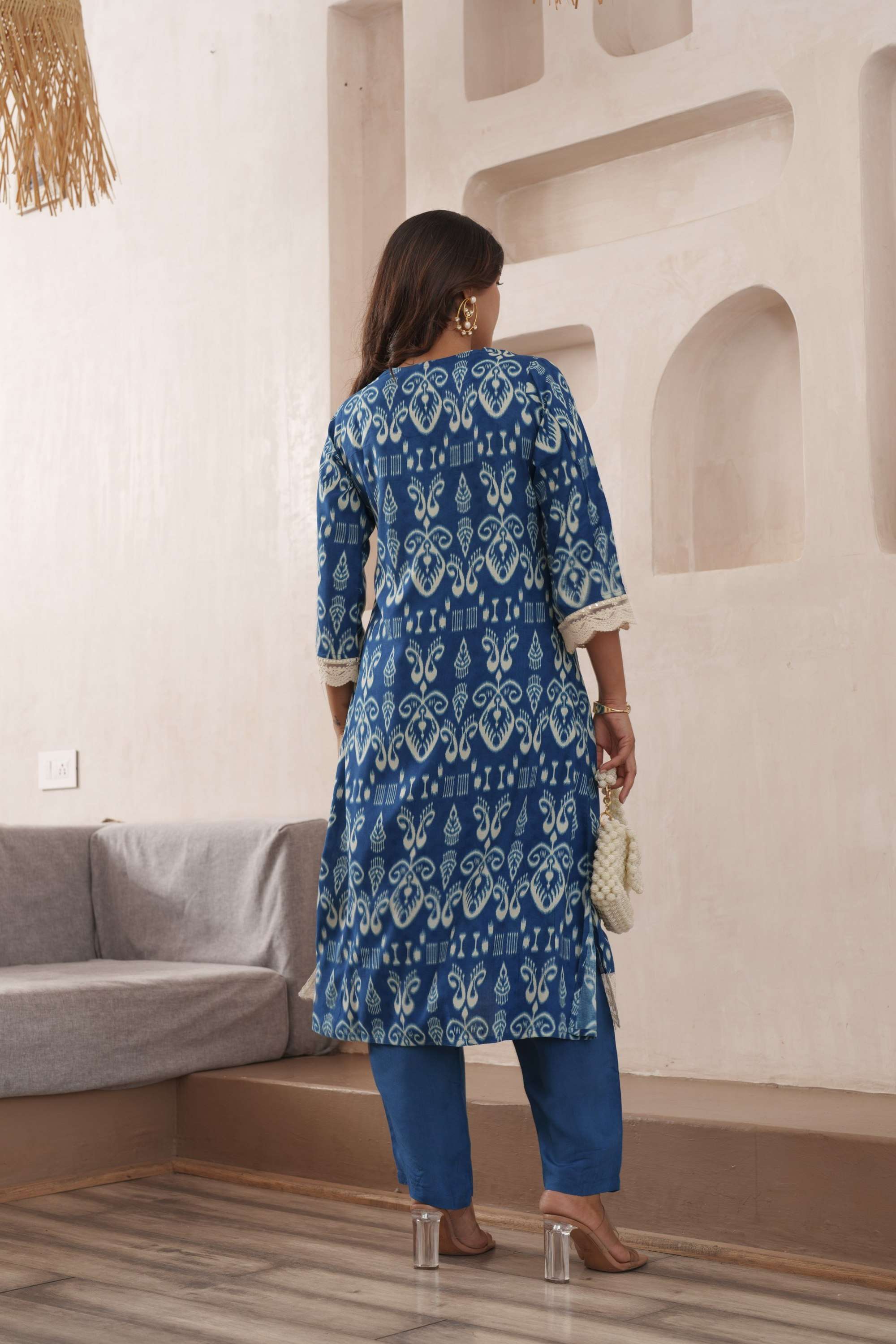 Printed-Cotton-V-Neck-Women-s-Co-Ord-Set