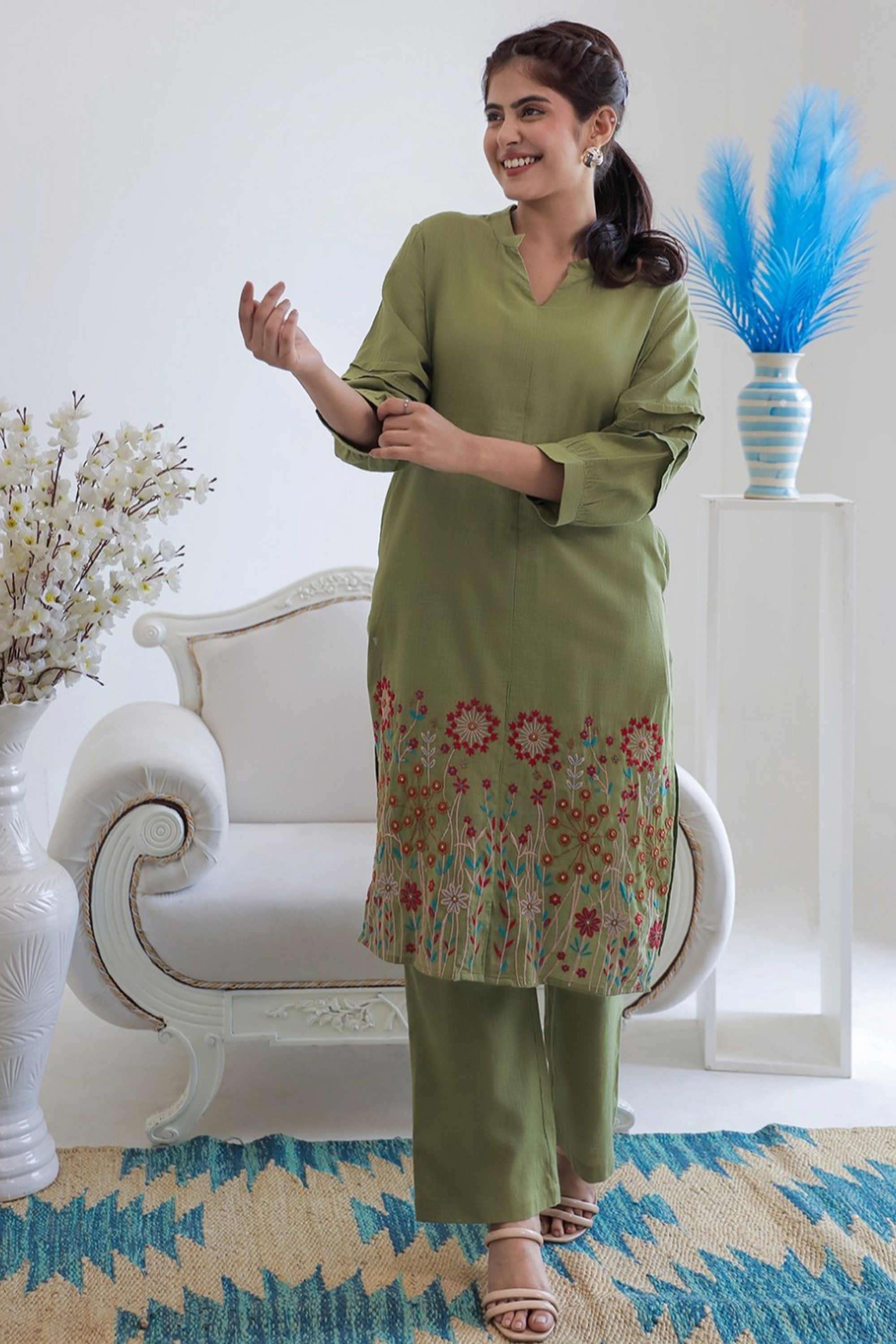 Solid-Regular-Cotton-Women-s-Ethnic-Palazzos