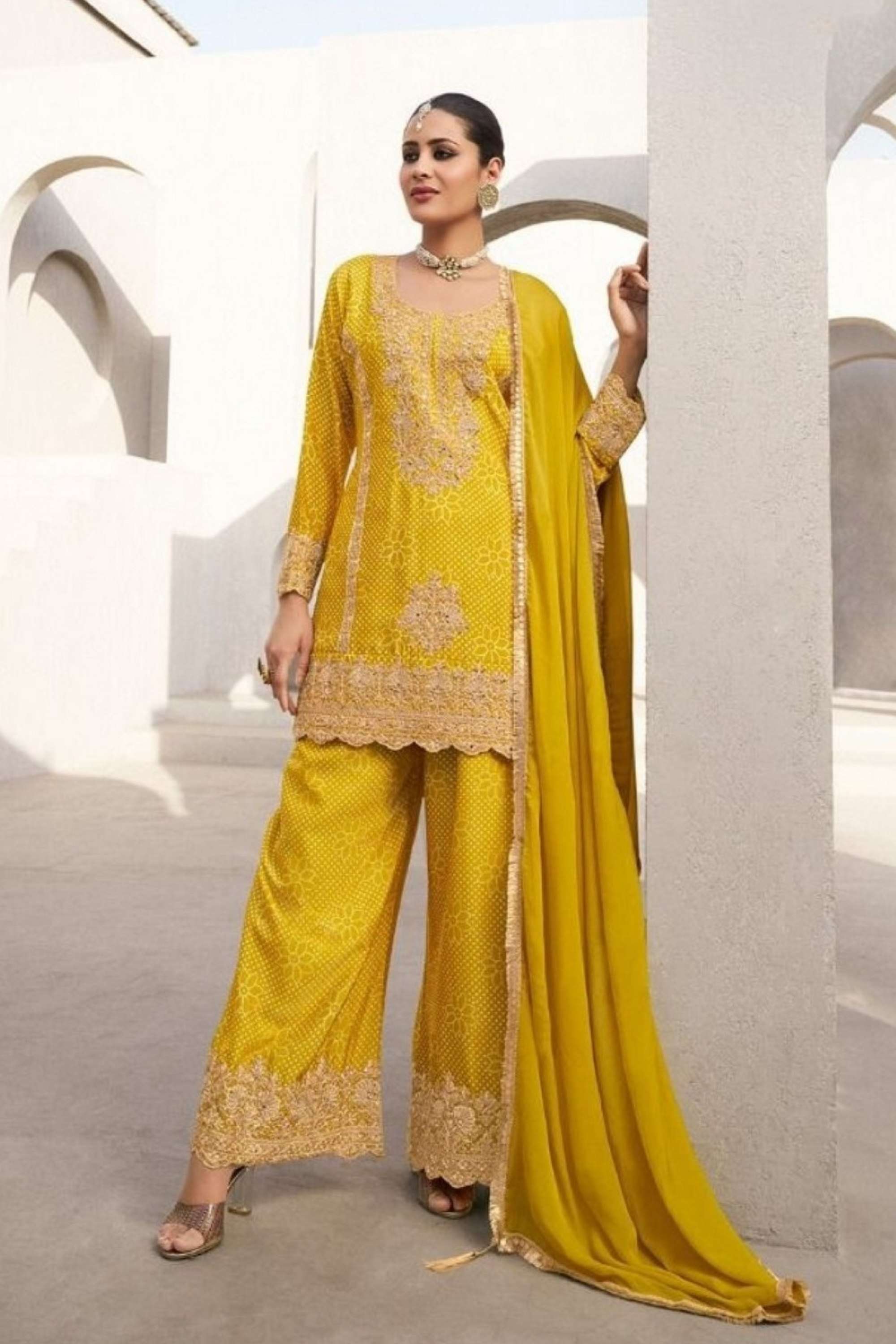 Blended-Fabric-Regular-Fit-Women-s-Kurta-Set