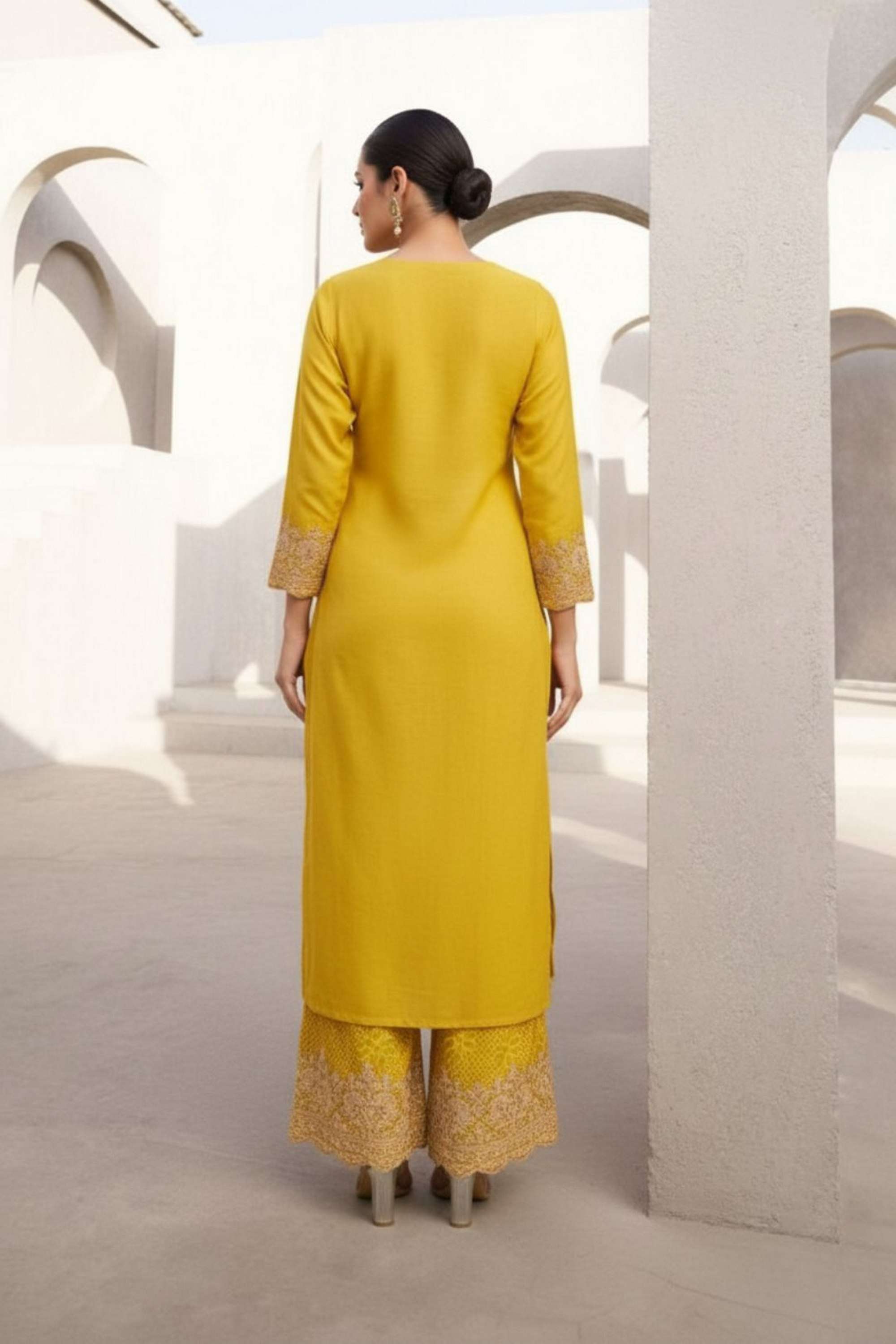 Blended-Fabric-Regular-Fit-Women-s-Kurta-Set