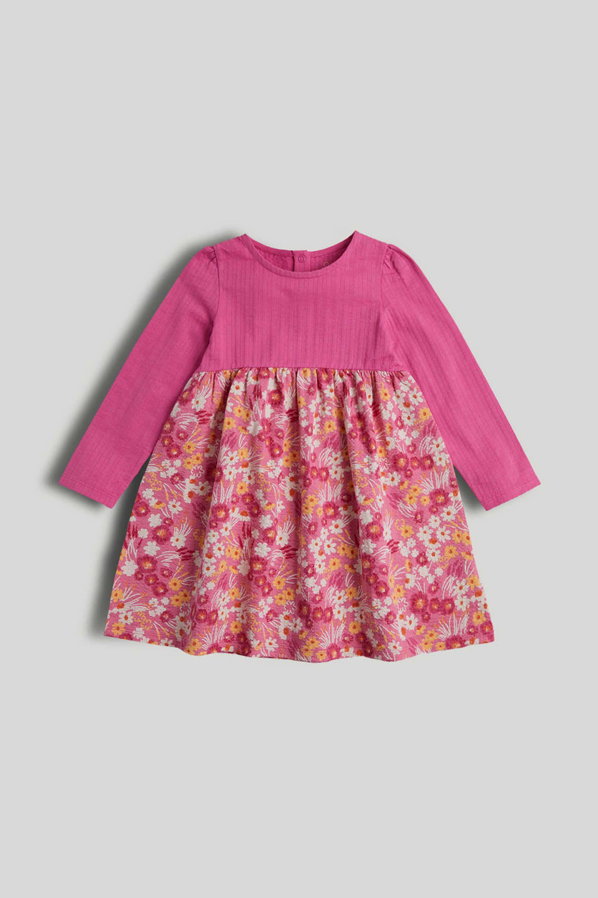 Solid-Cotton-Round-Neck-Girls-Casual-Wear-Dress