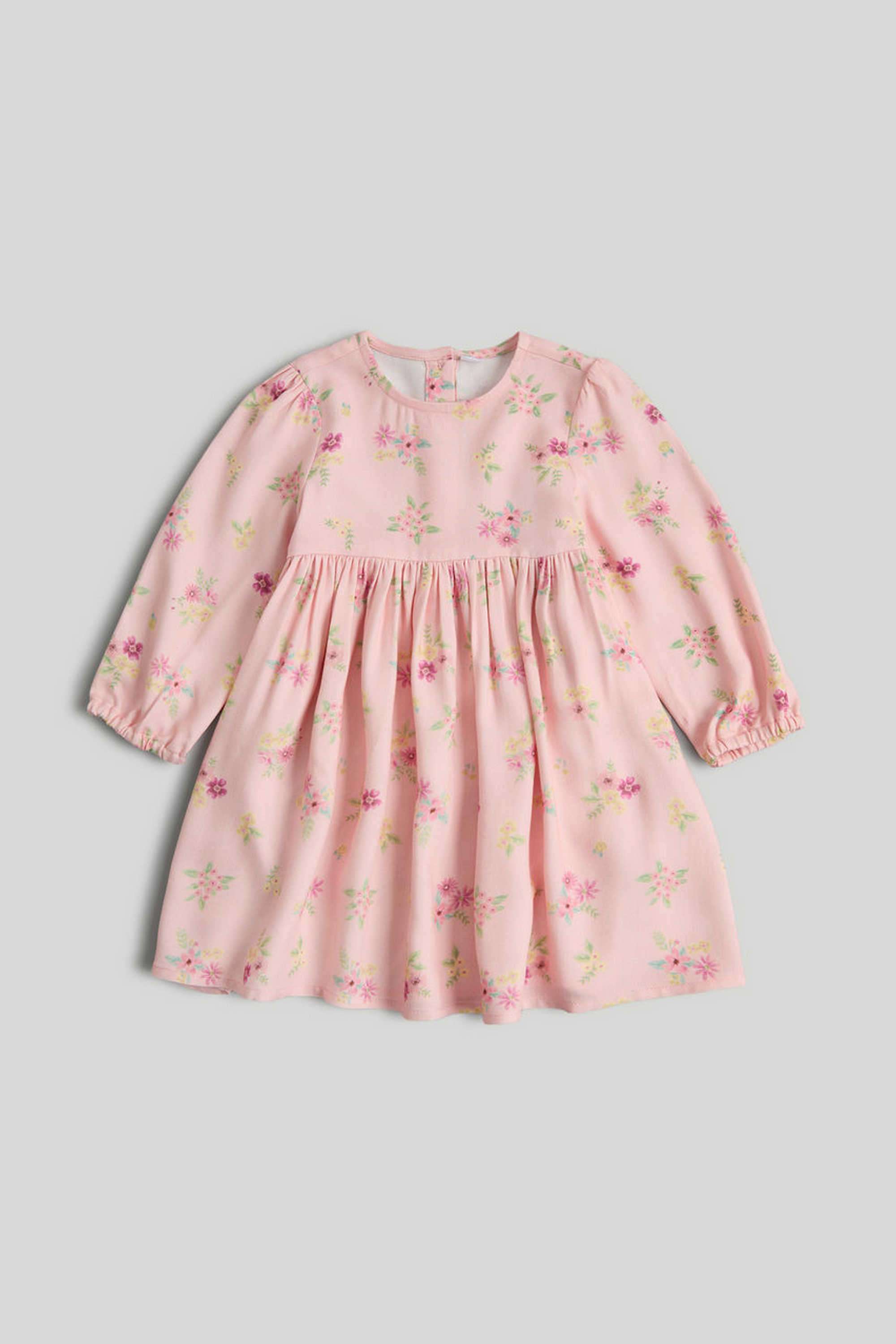 Printed-Cotton-Round-Neck-Girls-Casual-Wear-Dress