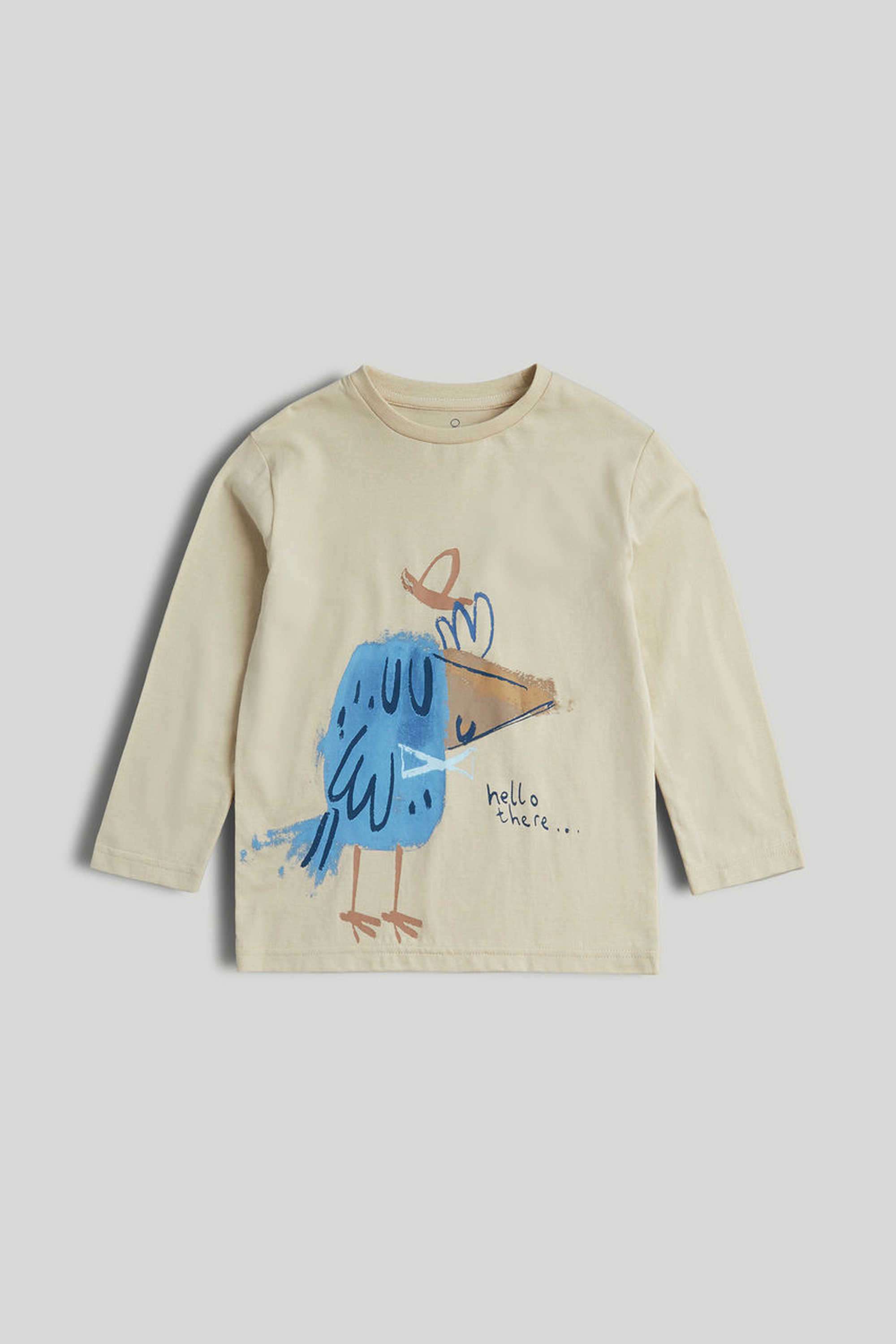 Printed-Blended-Fabric-Round-Neck-Boys-T-Shirt