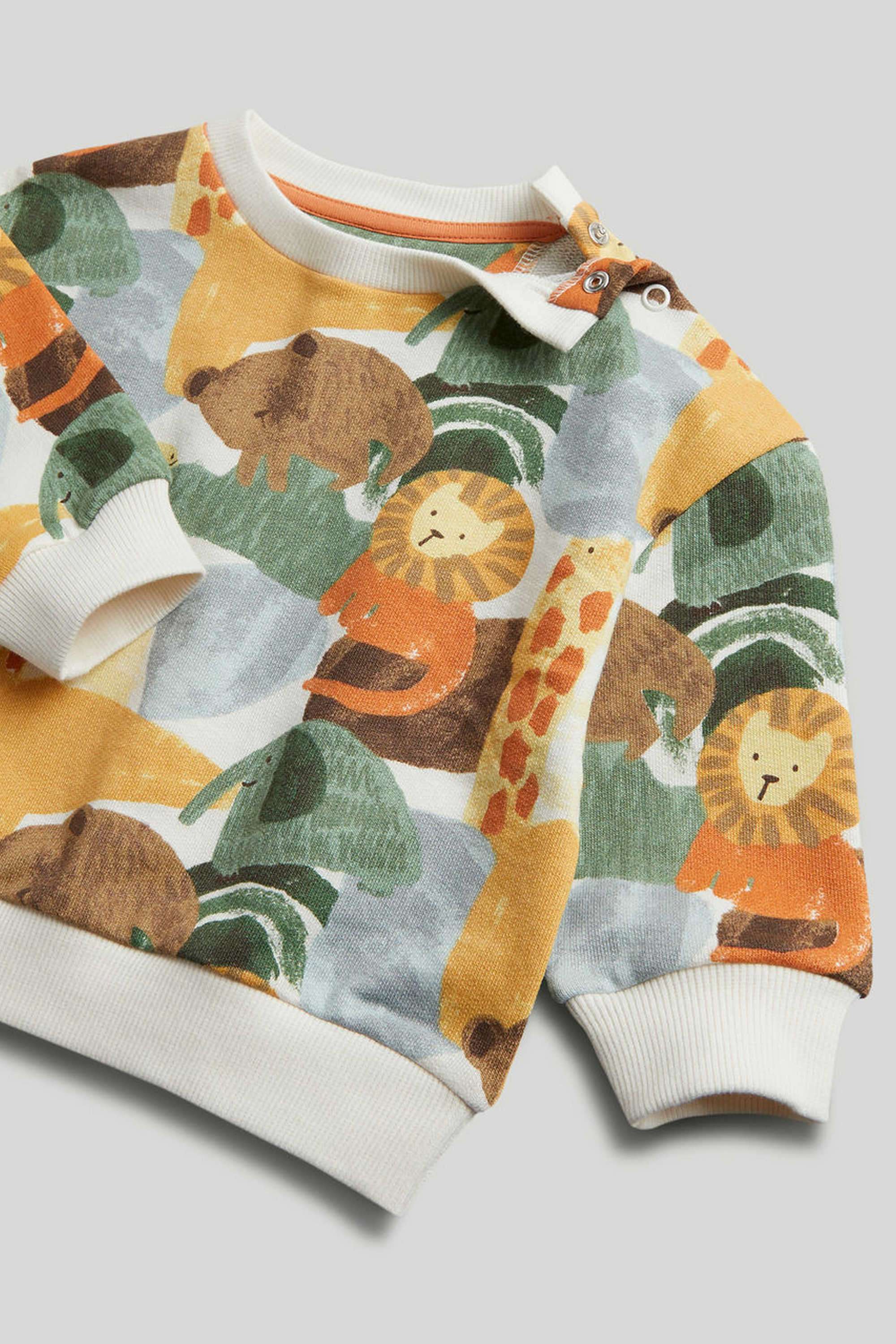 Printed-Blended-Fabric-Round-Neck-Boys-Sweatshirt