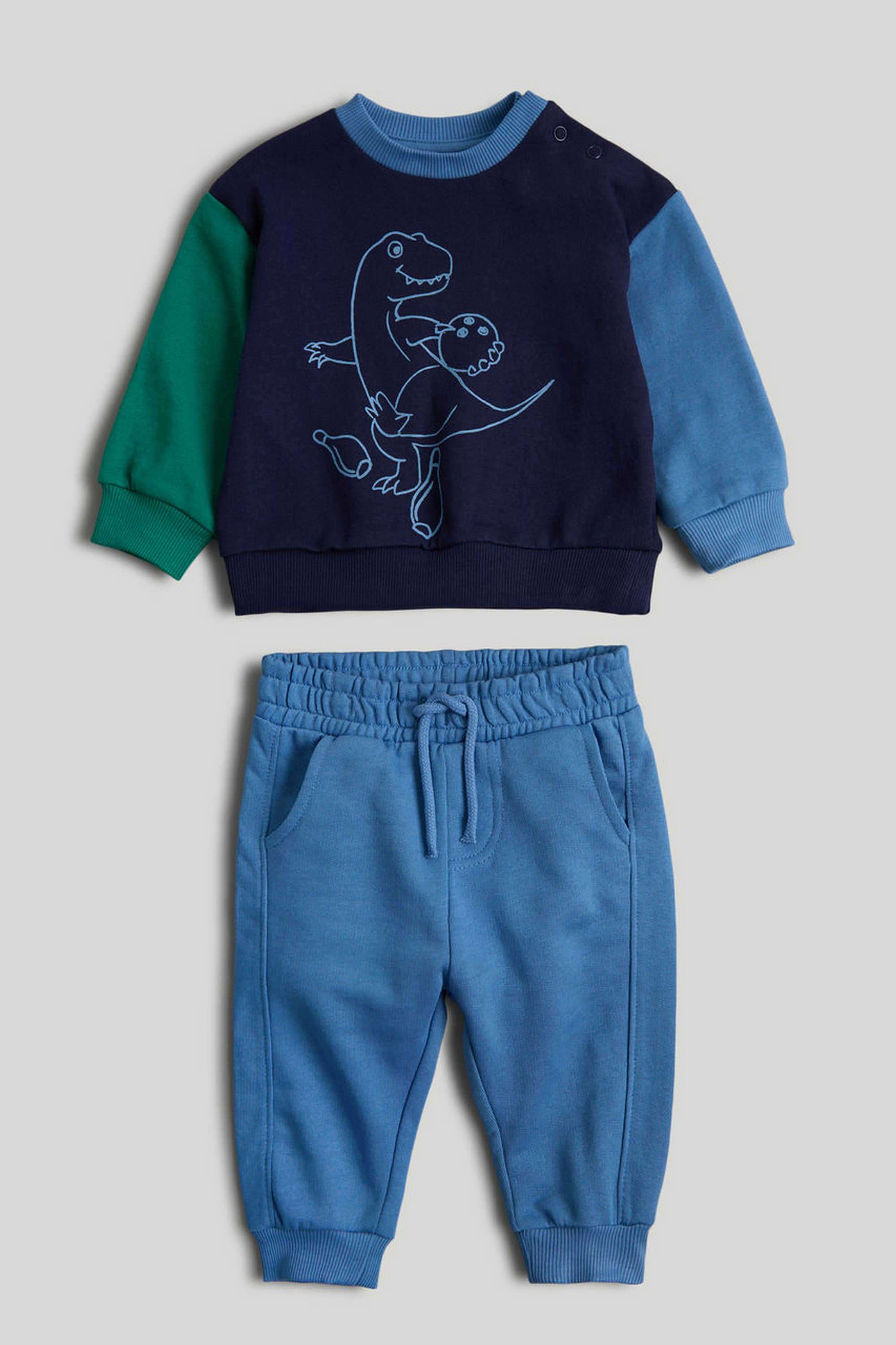 Color-Block-Cotton-Regular-Fit-Boys-Clothing-Set