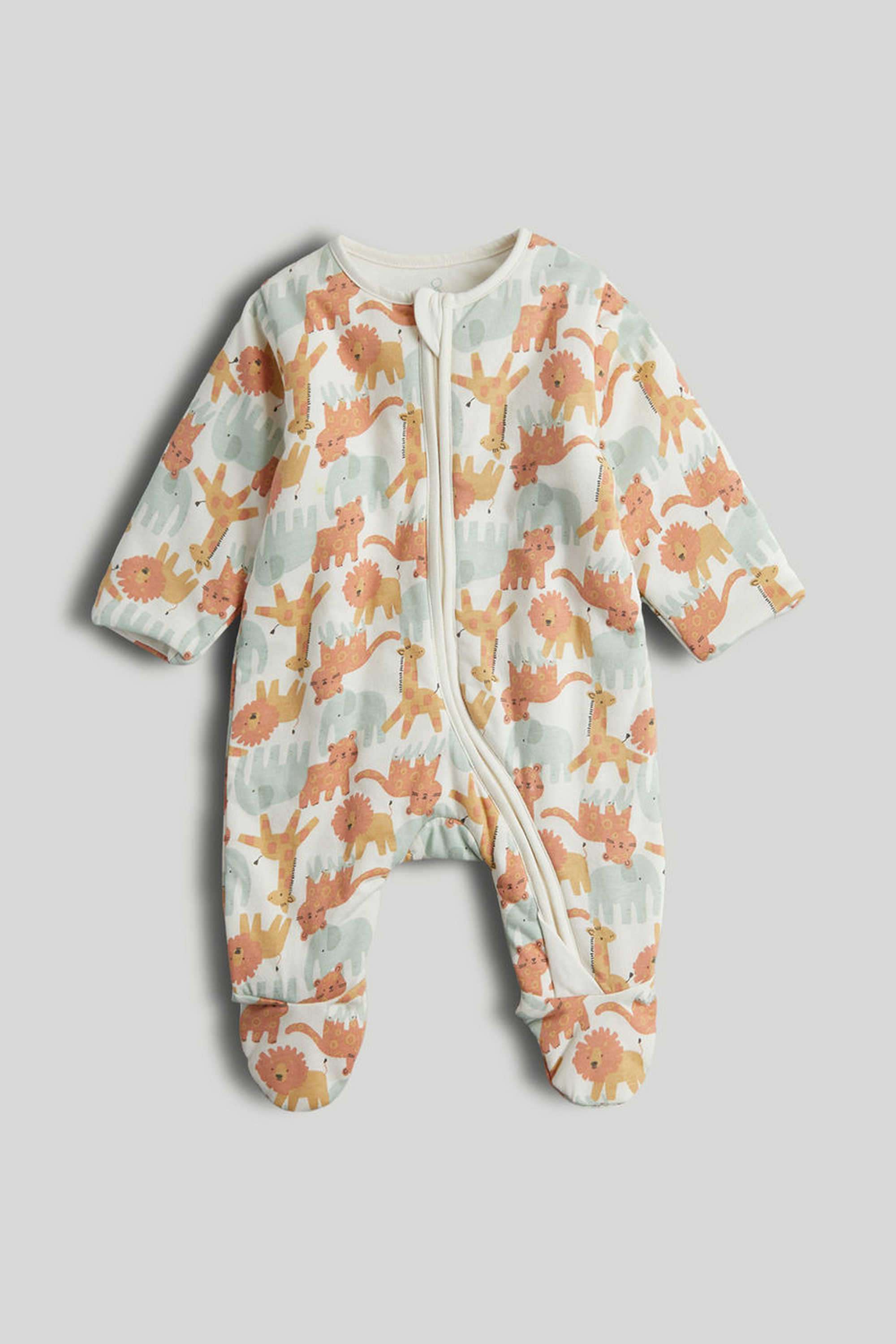 Printed-Blended-Fabric-Unisex-Rompers---0-6-Months