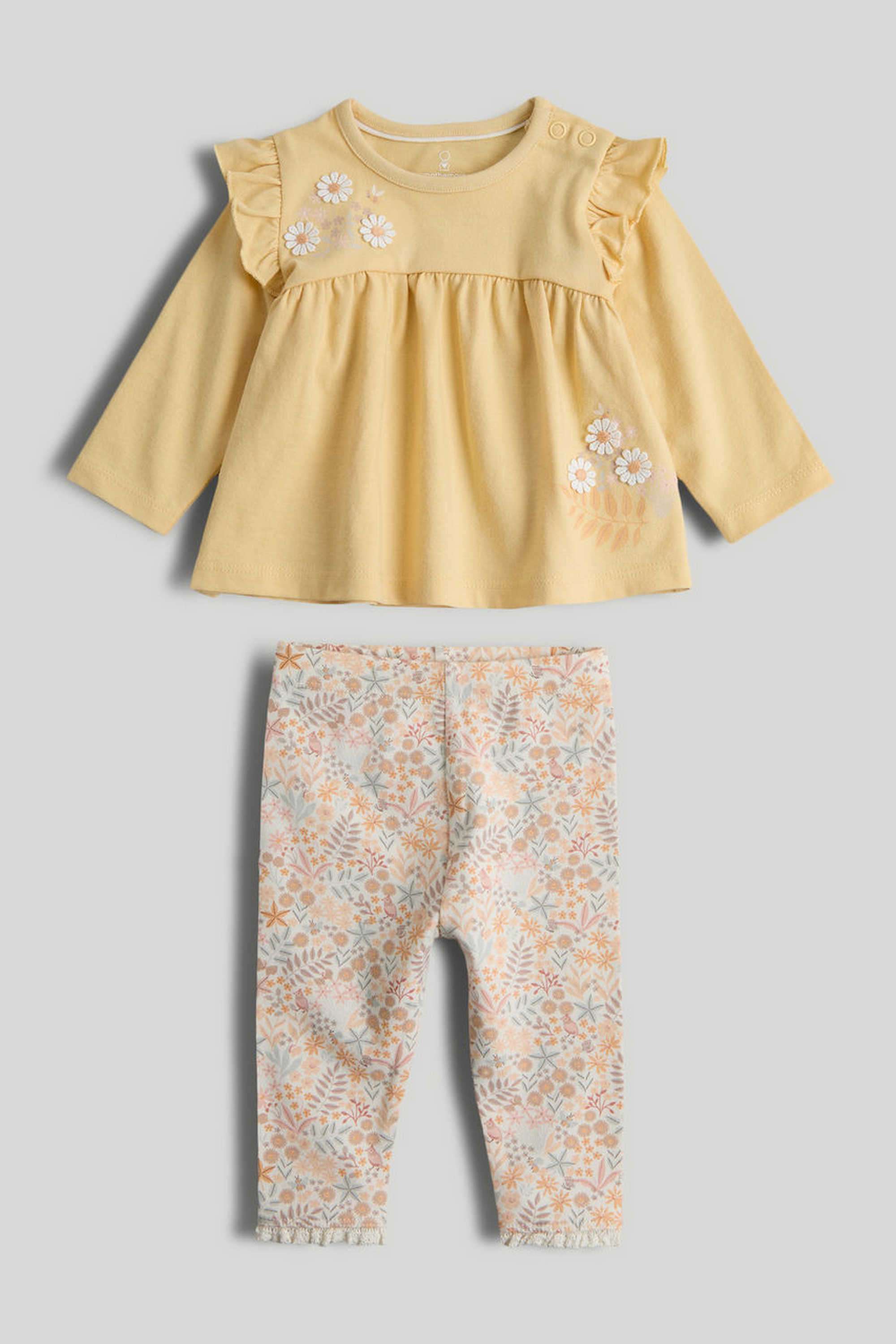 Solid-Cotton-Regular-Fit-Girls-Clothing-Set