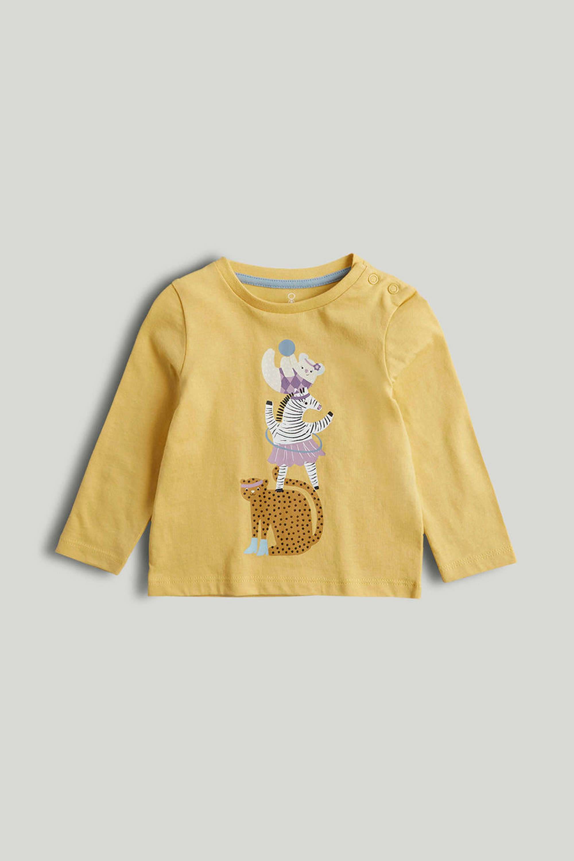 Graphic-Print-Cotton-Casual-Wear-Girls-T-Shirt