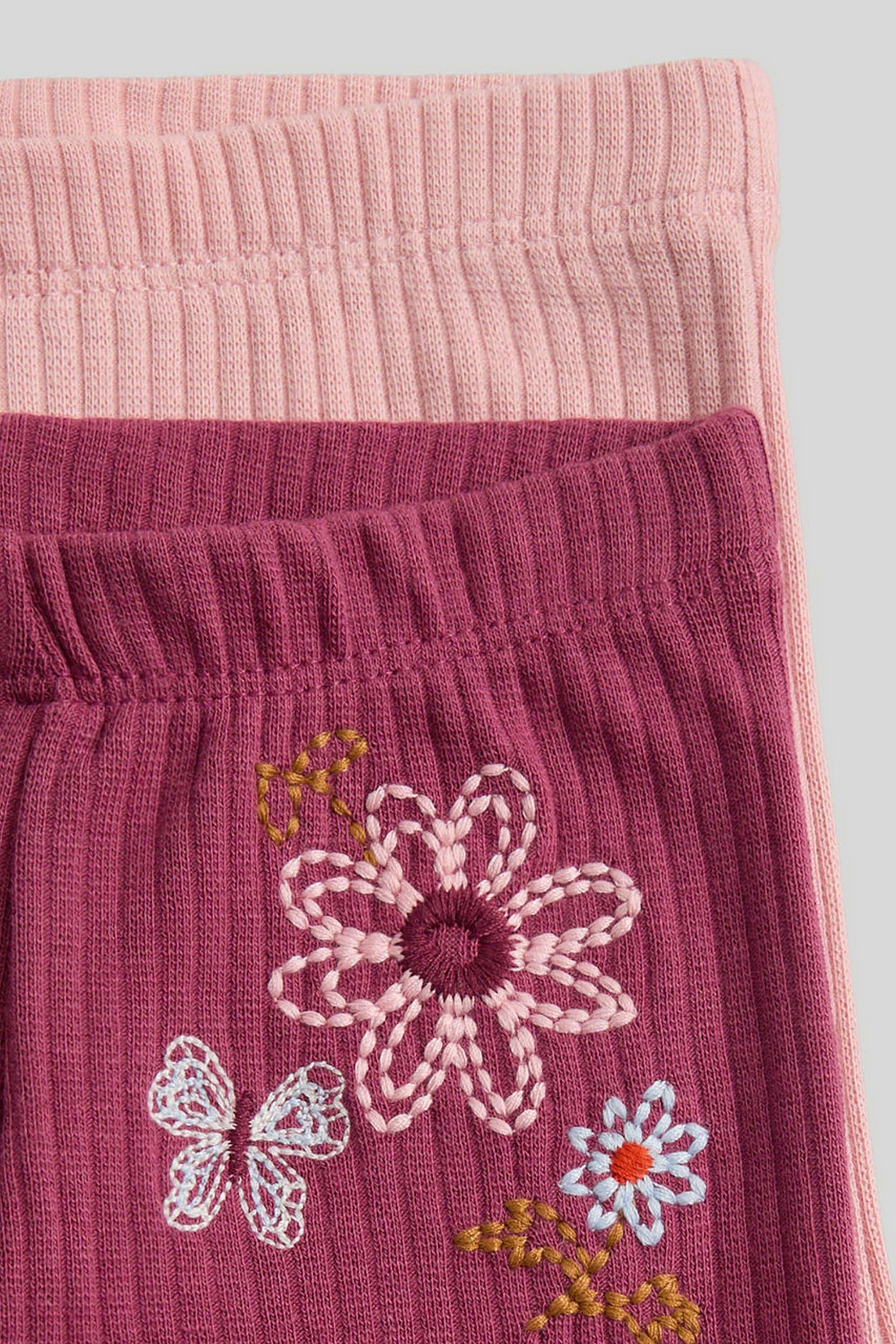 Embroidered-Blended-Fabric-Regular-Fit-Girls-Leggings