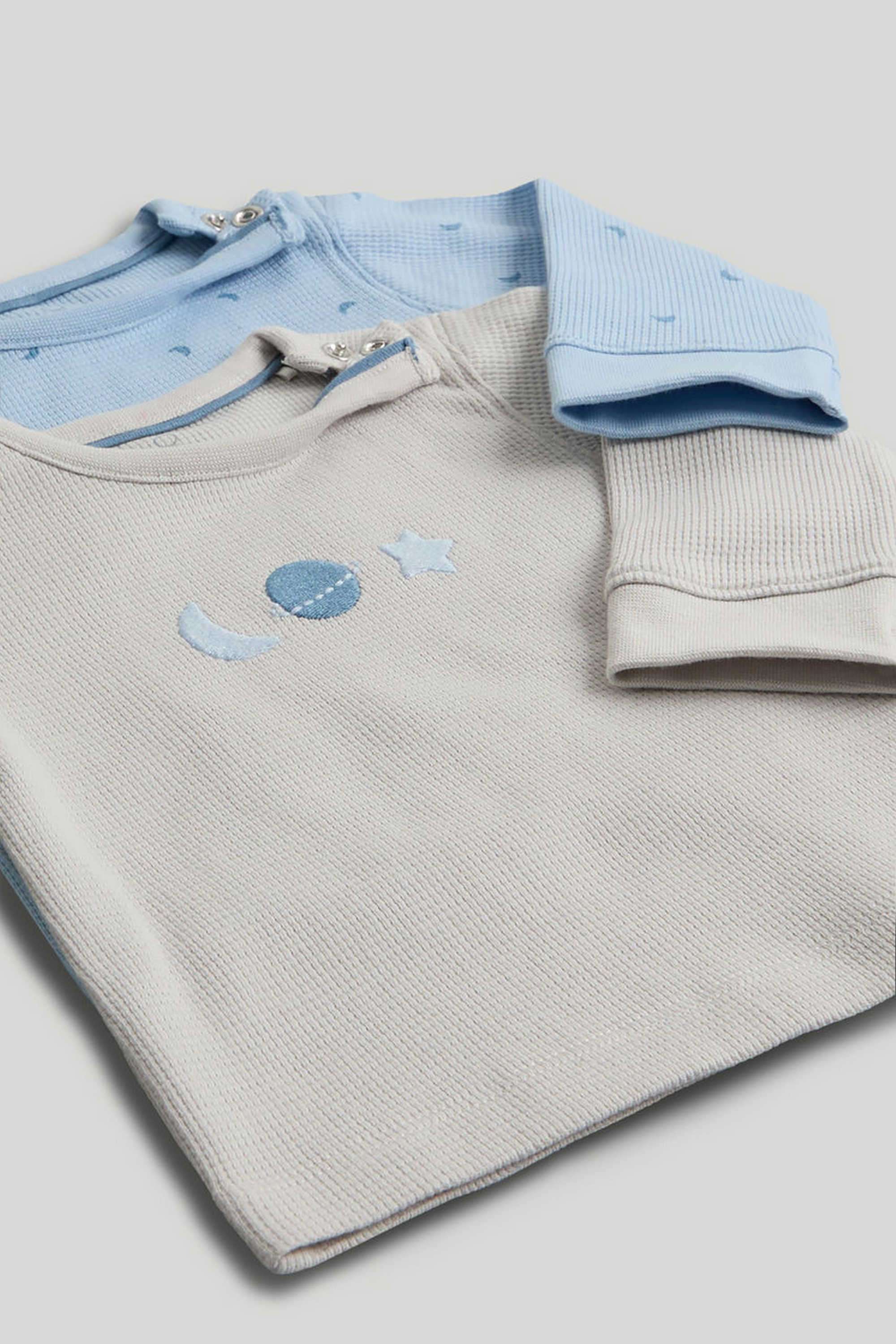 Textured-Blended-Fabric-Round-Neck-Boys-T-Shirt---0-6-Months