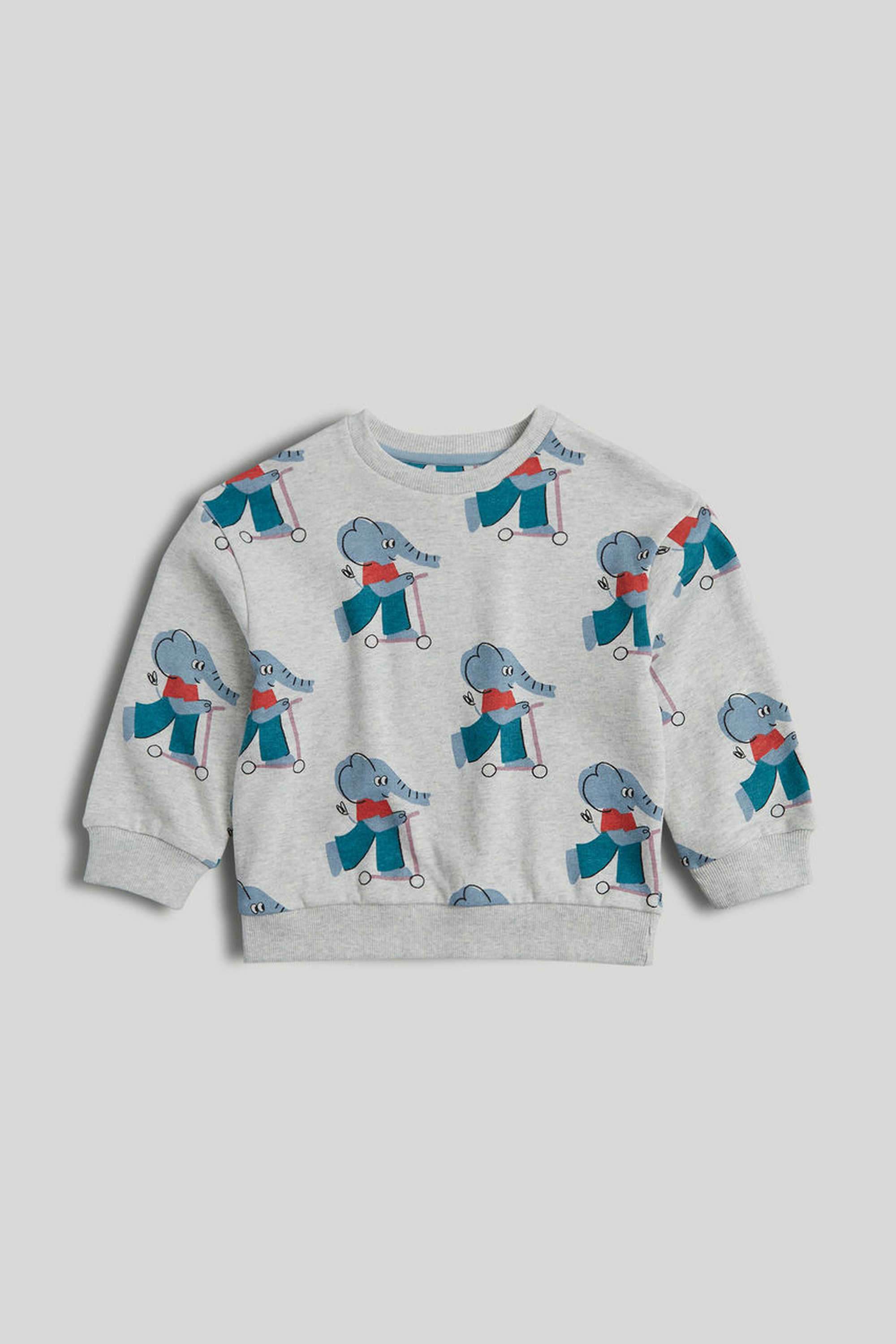 Printed-Blended-Fabric-Round-Neck-Boys-Sweatshirt
